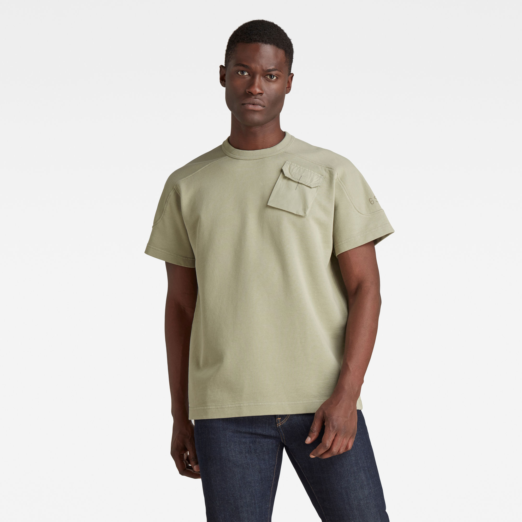 G-Star RAW Heren Summer Army Sweater Groen G-Star RAW Heren Summer Army Sweater Groen
