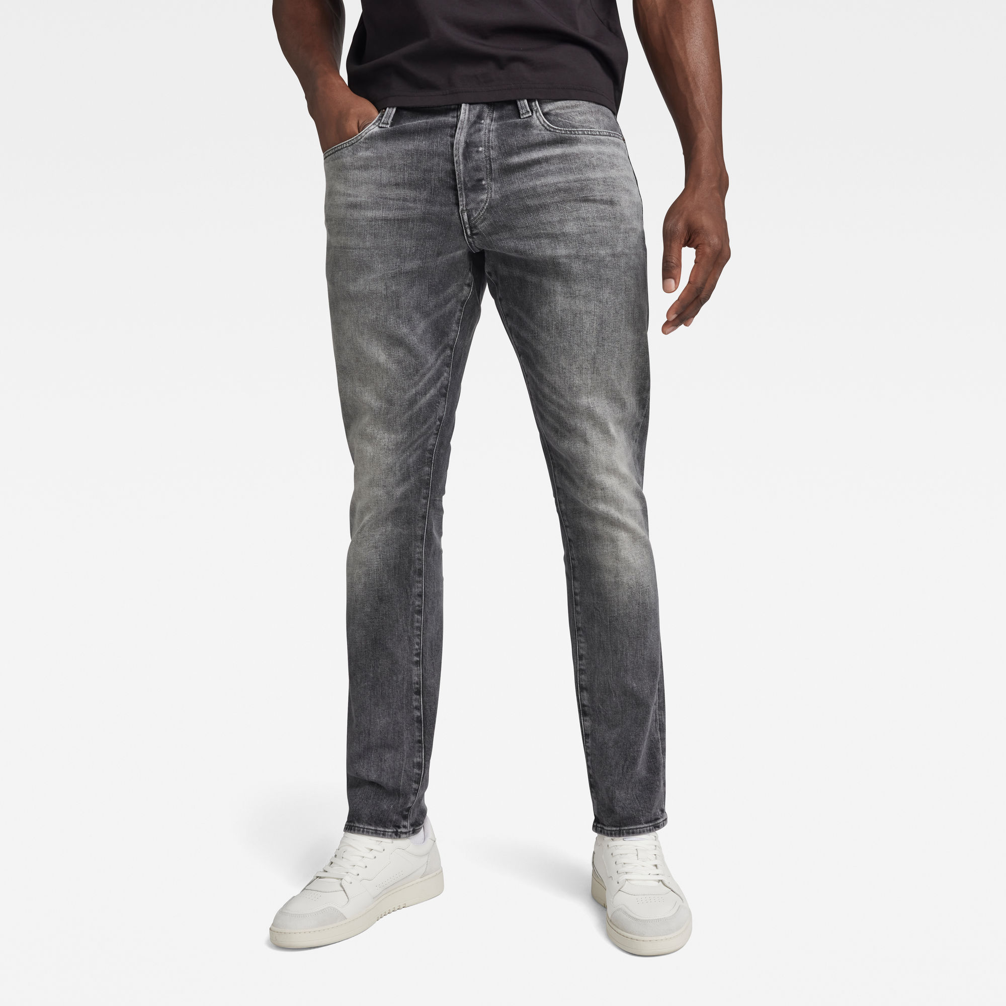 G-Star RAW Heren 3301 Straight Tapered Jeans Grijs G-Star RAW Heren 3301 Straight Tapered Jeans Grijs
