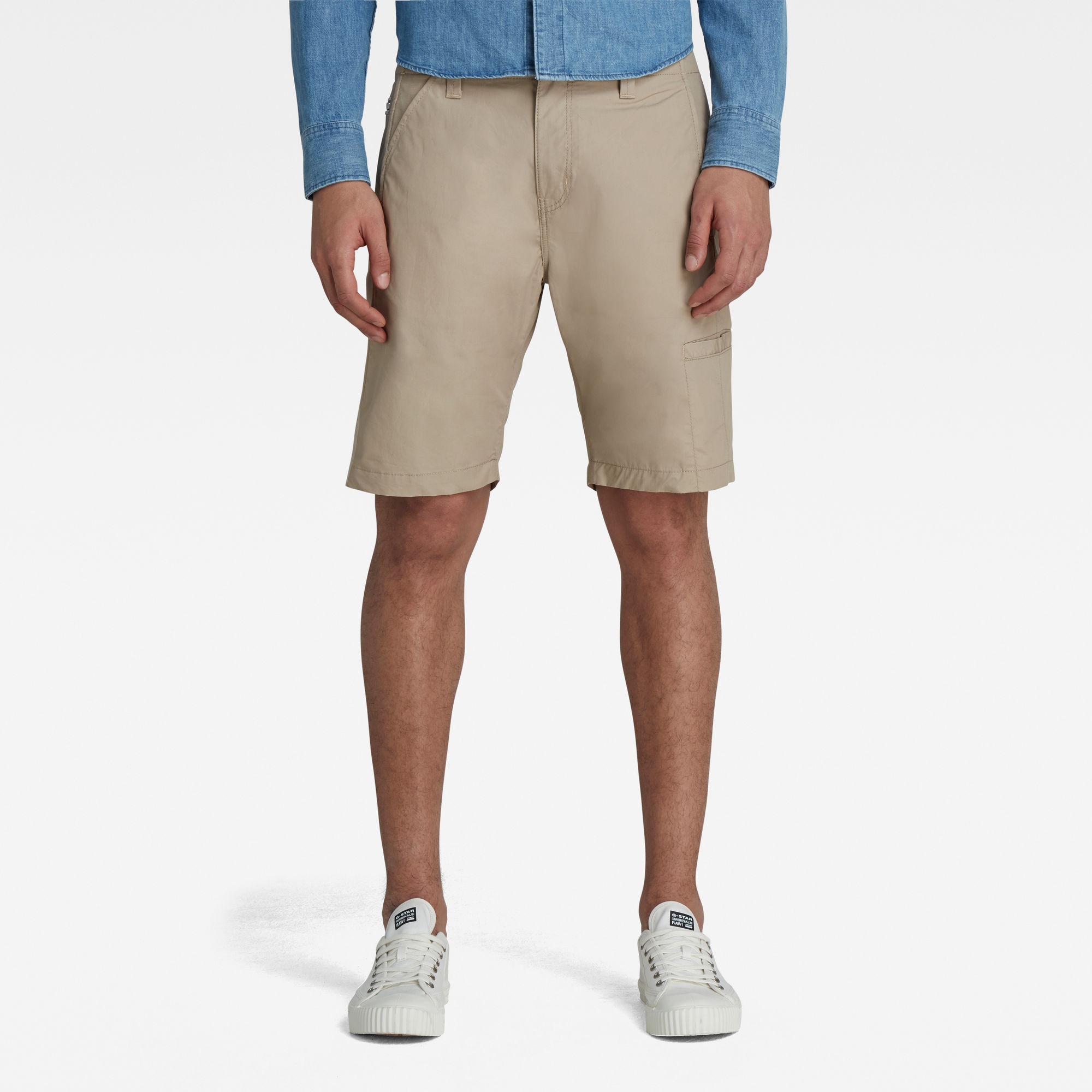 G-Star RAW Heren Worker Poplin Chino Short Groen G-Star RAW Heren Worker Poplin Chino Short Groen