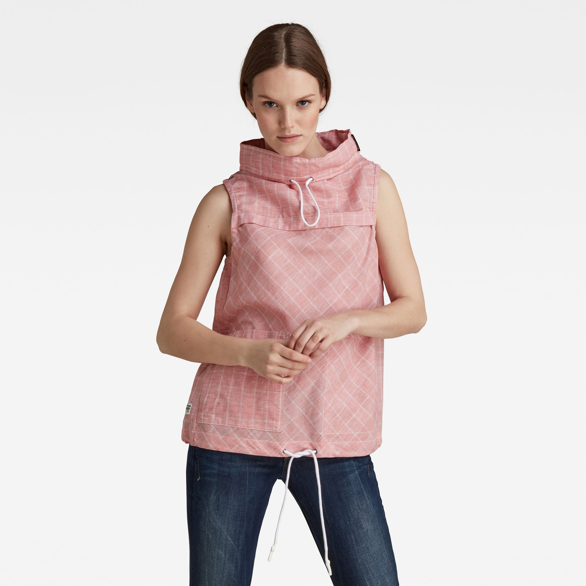 G-Star RAW Dames Mouwloze Top Mock Neck Meerkleurig G-Star RAW Dames Mouwloze Top Mock Neck Meerkleurig