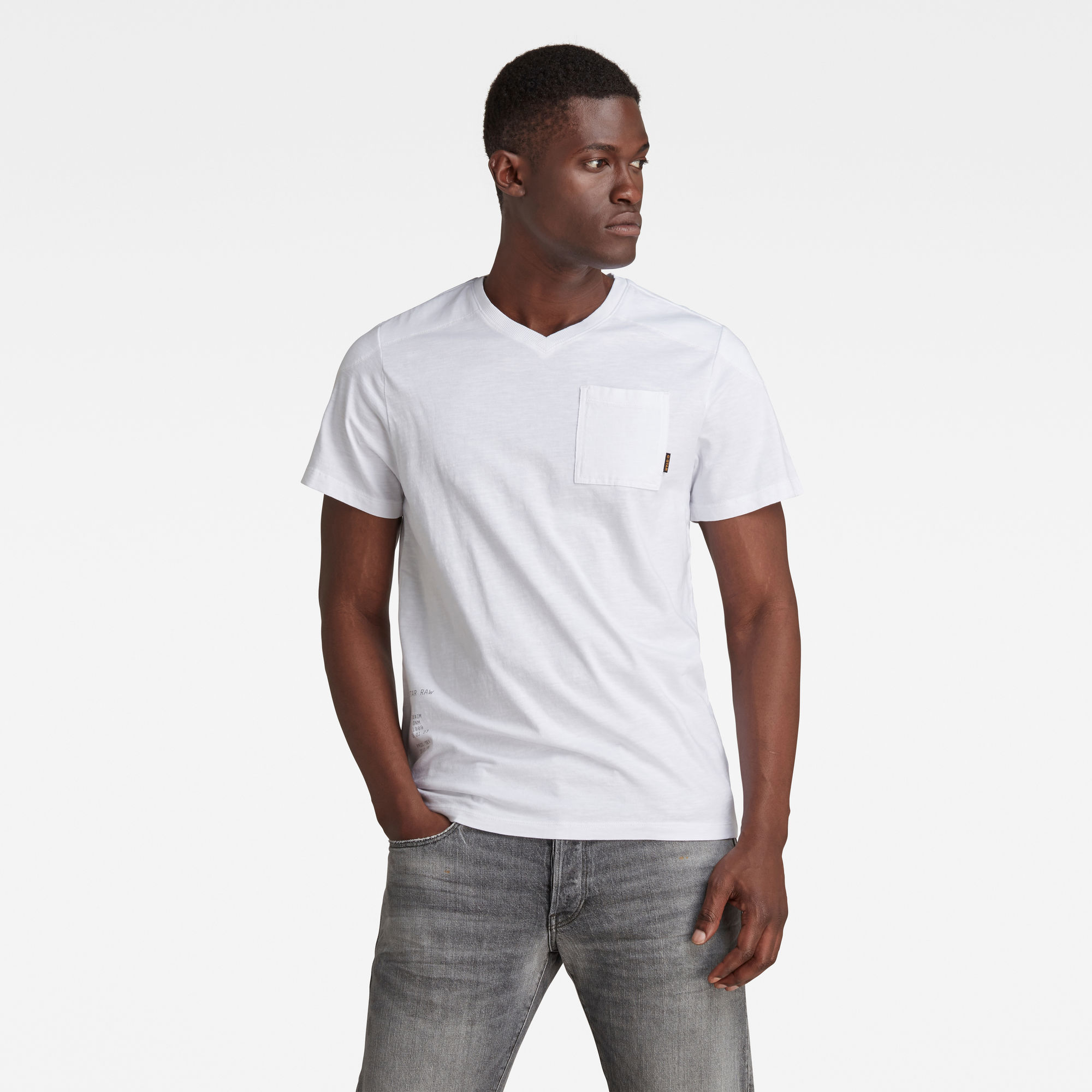 G-Star RAW Heren Cargo Sport T-Shirt Wit G-Star RAW Heren Cargo Sport T-Shirt Wit