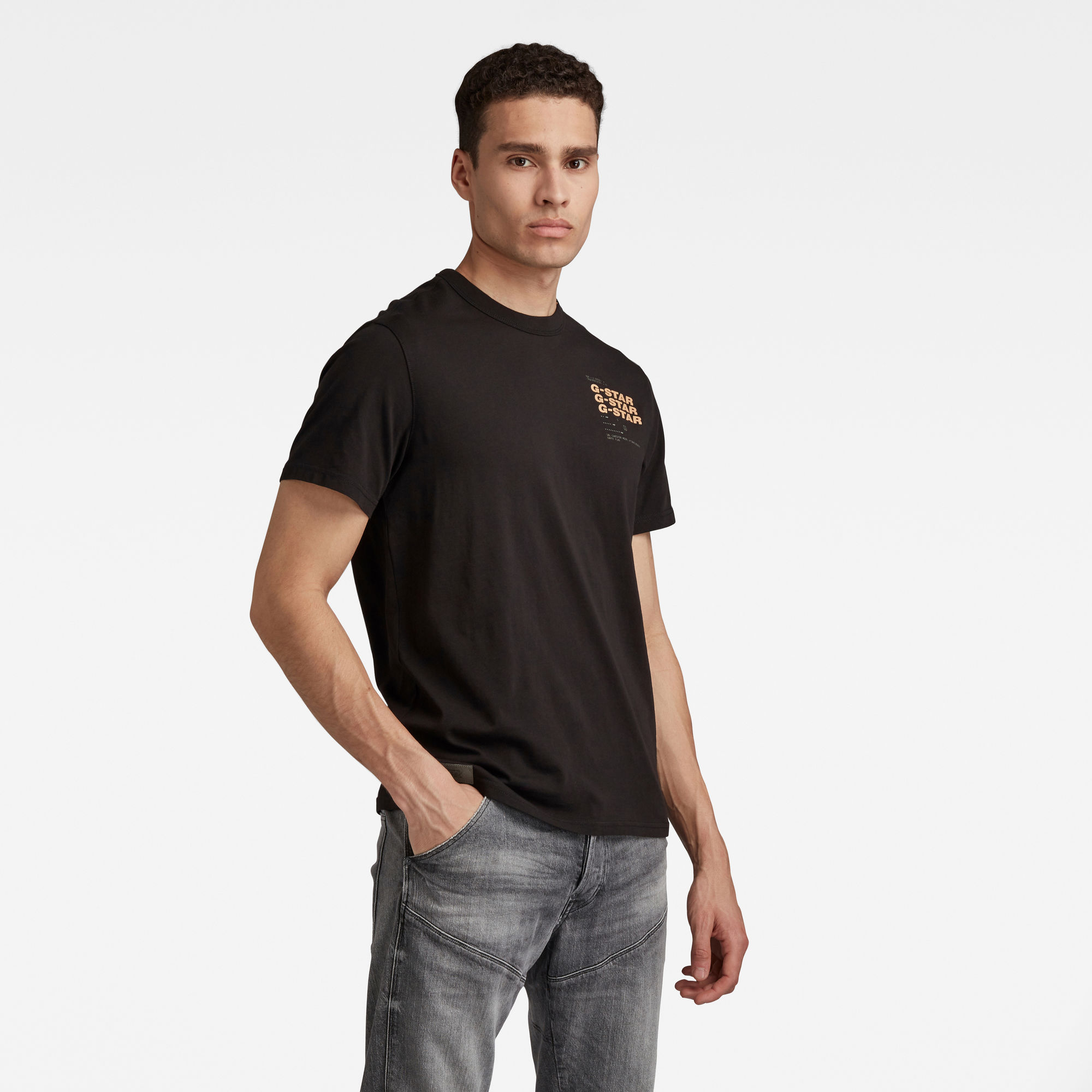 G-Star RAW Heren Big Back Graphic T-Shirt Zwart G-Star RAW Heren Big Back Graphic T-Shirt Zwart