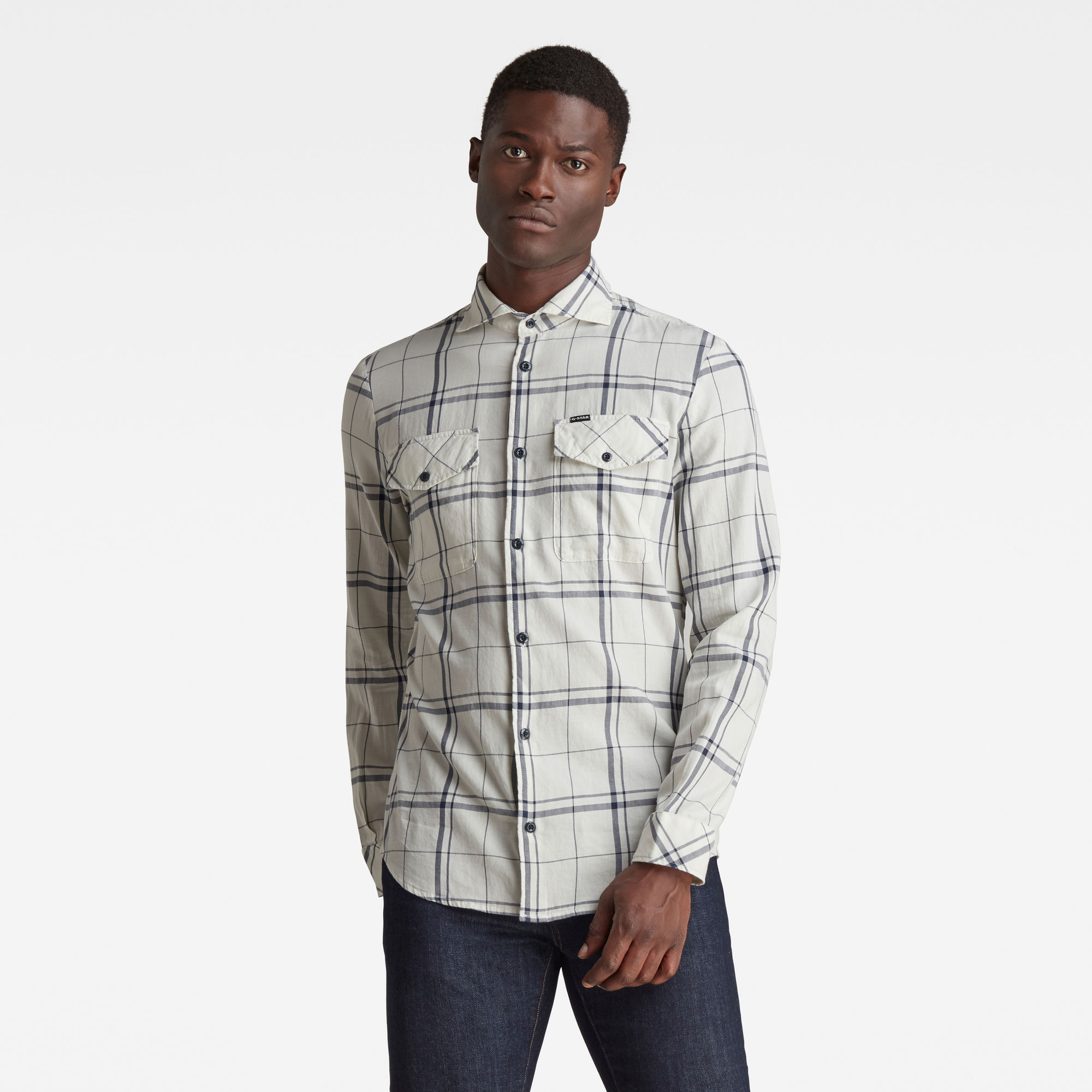 G-Star RAW Heren Marine Service Slim Shirt Meerkleurig G-Star RAW Heren Marine Service Slim Shirt Meerkleurig