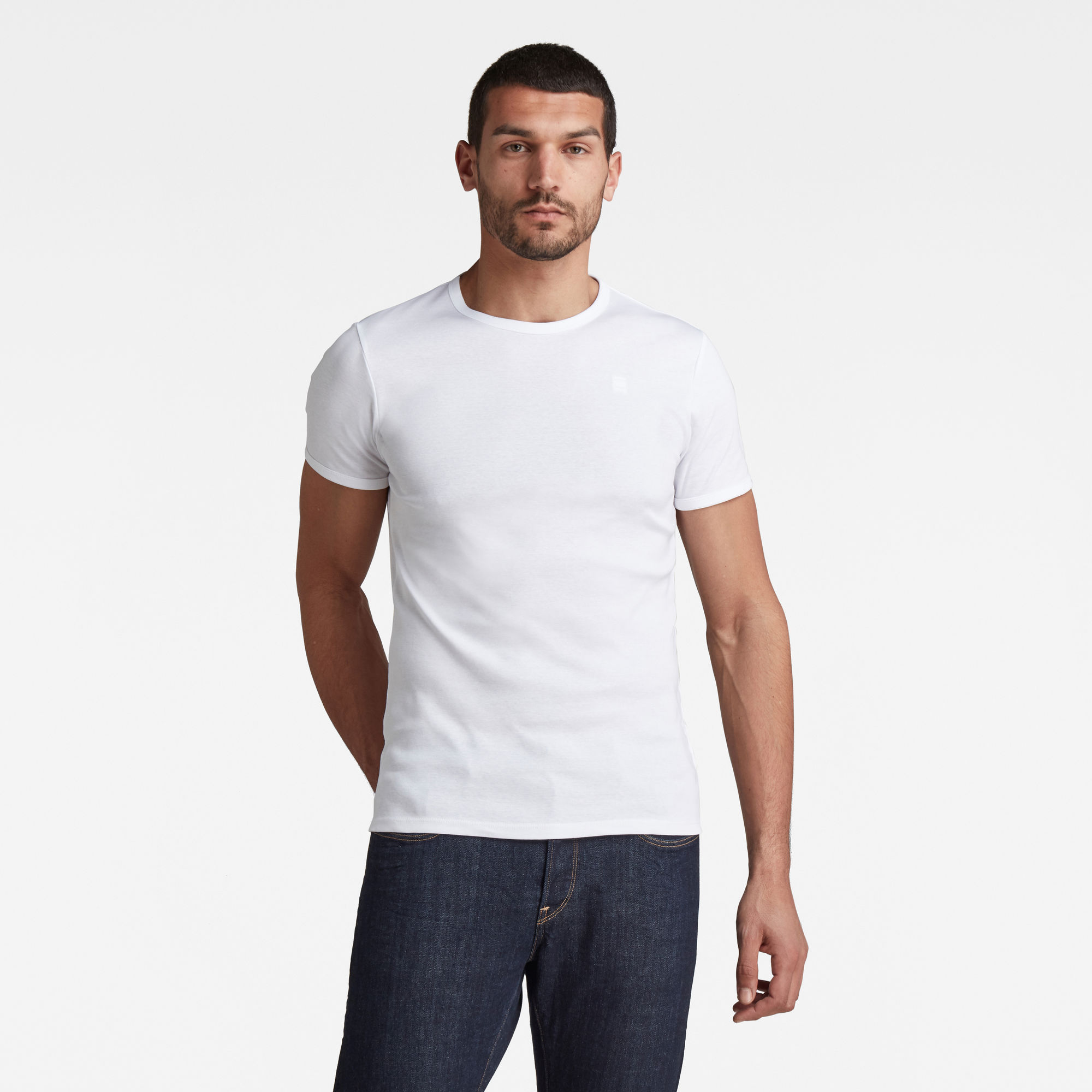 G-Star RAW Heren Base T-Shirt - set van 2 Meerkleurig G-Star RAW Heren Base T-Shirt - set van 2 Meerkleurig