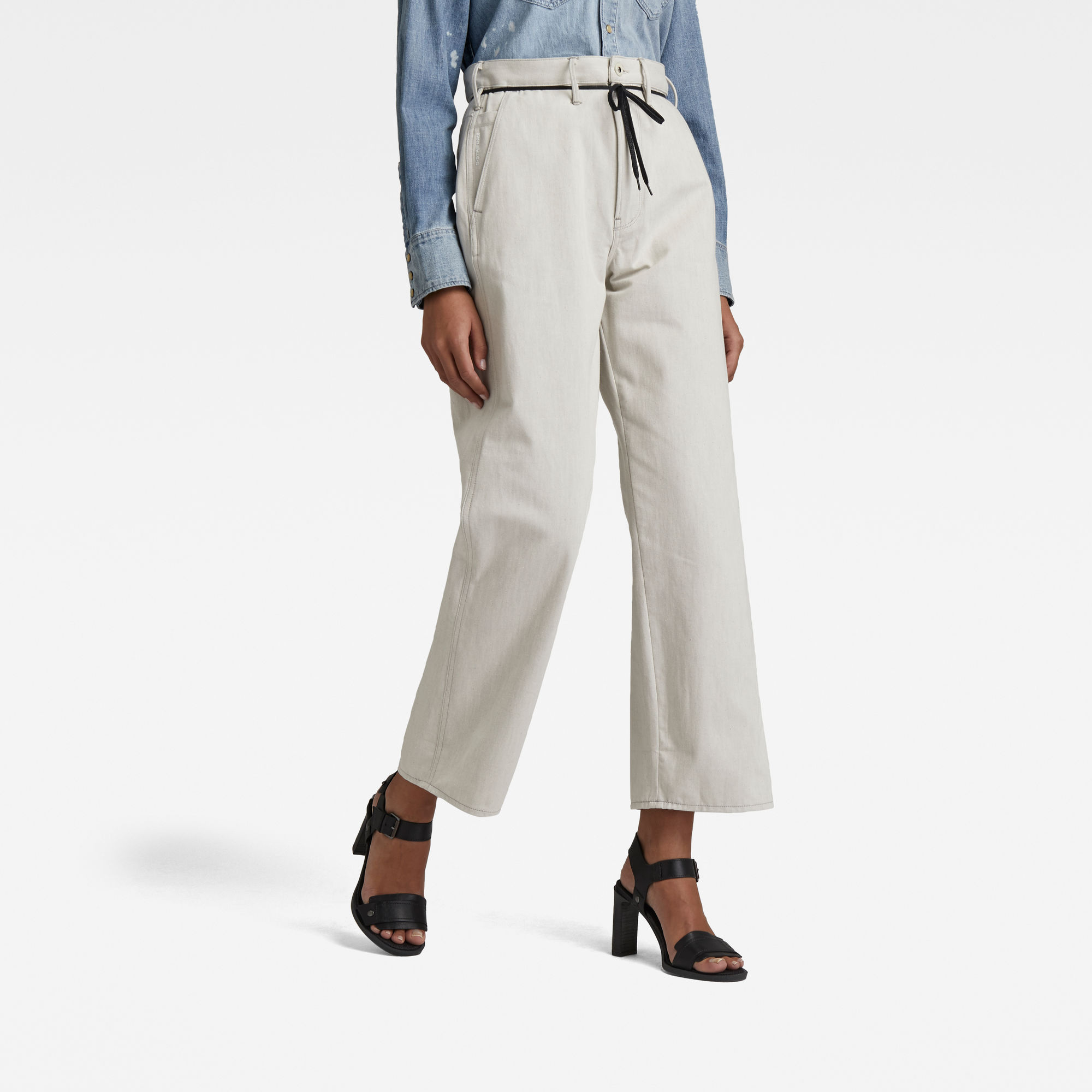 G-Star RAW Dames Lintell High Dad Jeans Beige G-Star RAW Dames Lintell High Dad Jeans Beige