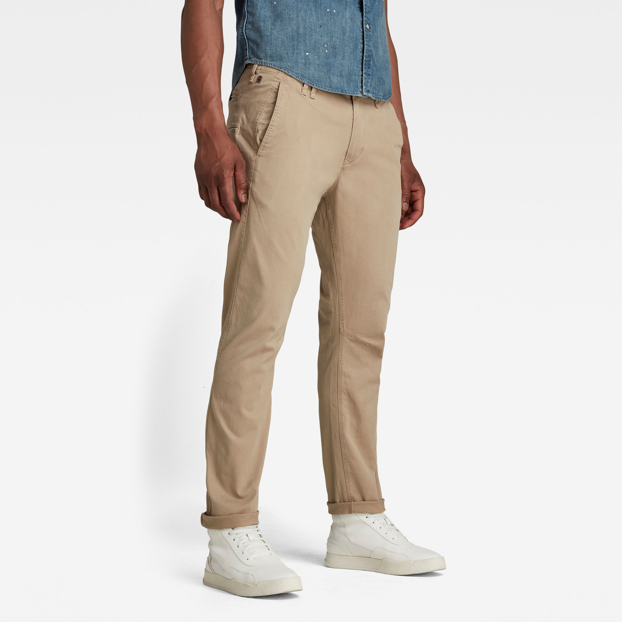 G-Star RAW Heren Vetar Slim Chino Broek Bruin G-Star RAW Heren Vetar Slim Chino Broek Bruin