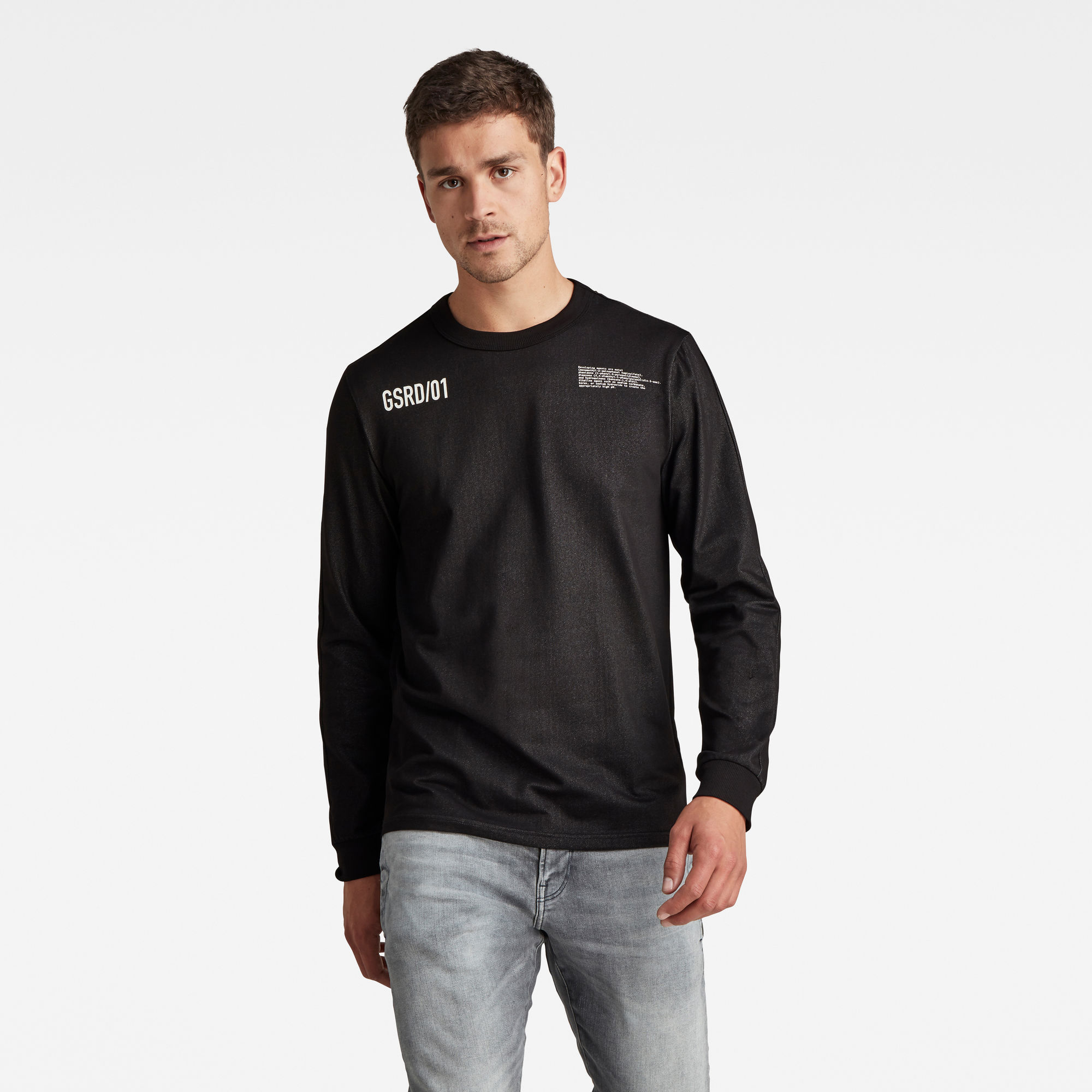 G-Star RAW Heren Text Tweeter T-Shirt Zwart G-Star RAW Heren Text Tweeter T-Shirt Zwart