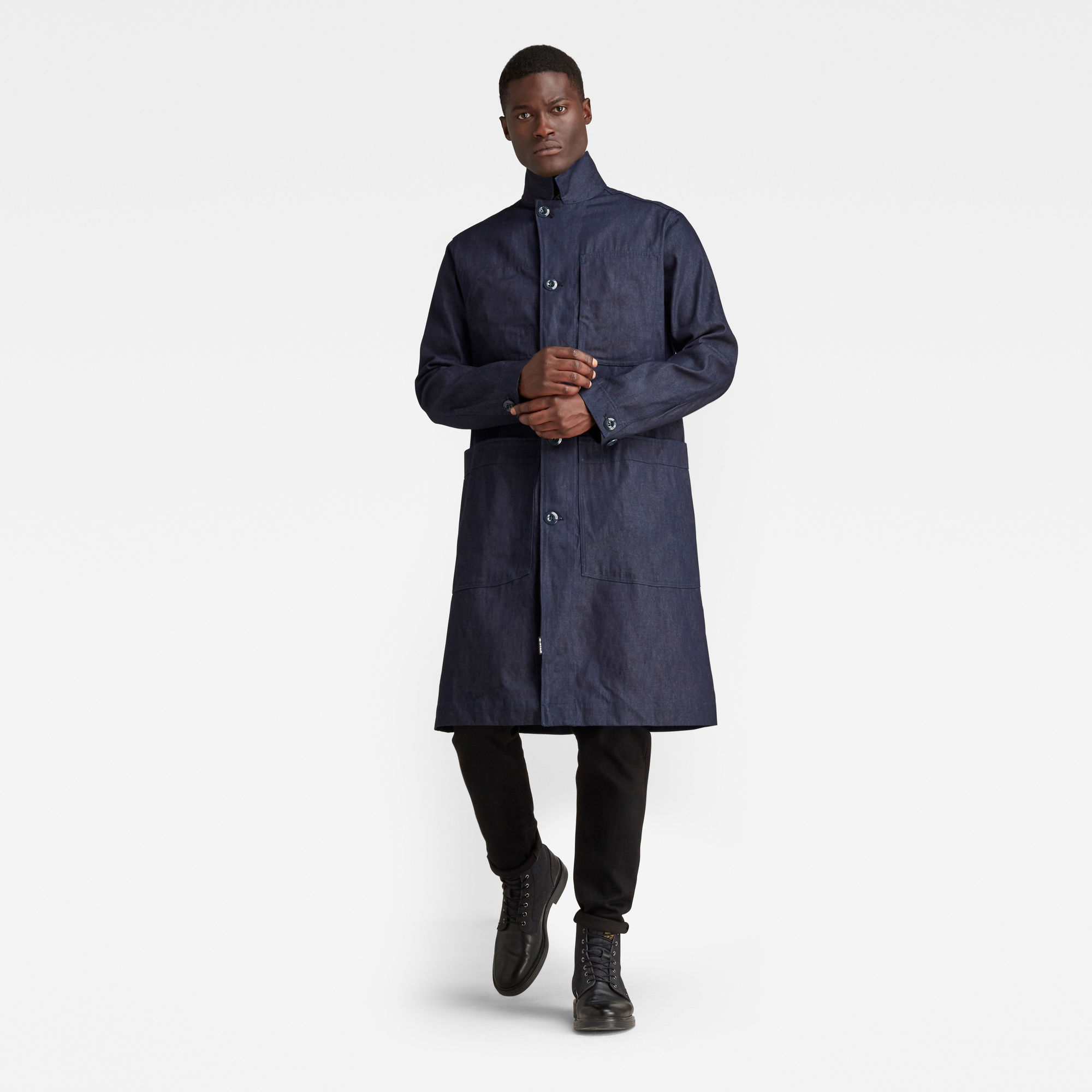 G-Star RAW Heren Mac Coat Donkerblauw G-Star RAW Heren Mac Coat Donkerblauw