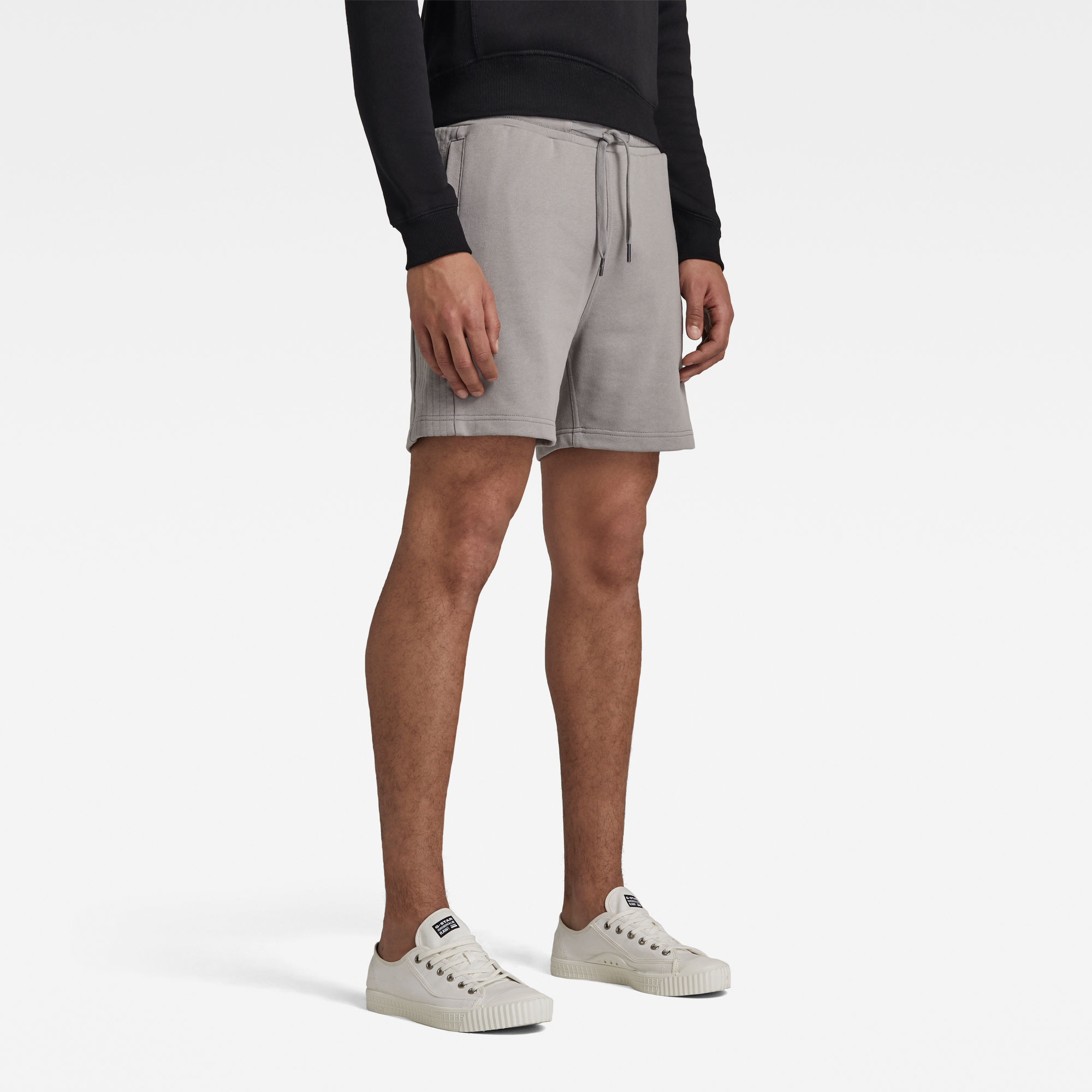 G-Star RAW Heren Stitch Panel Sweat Short Grijs G-Star RAW Heren Stitch Panel Sweat Short Grijs