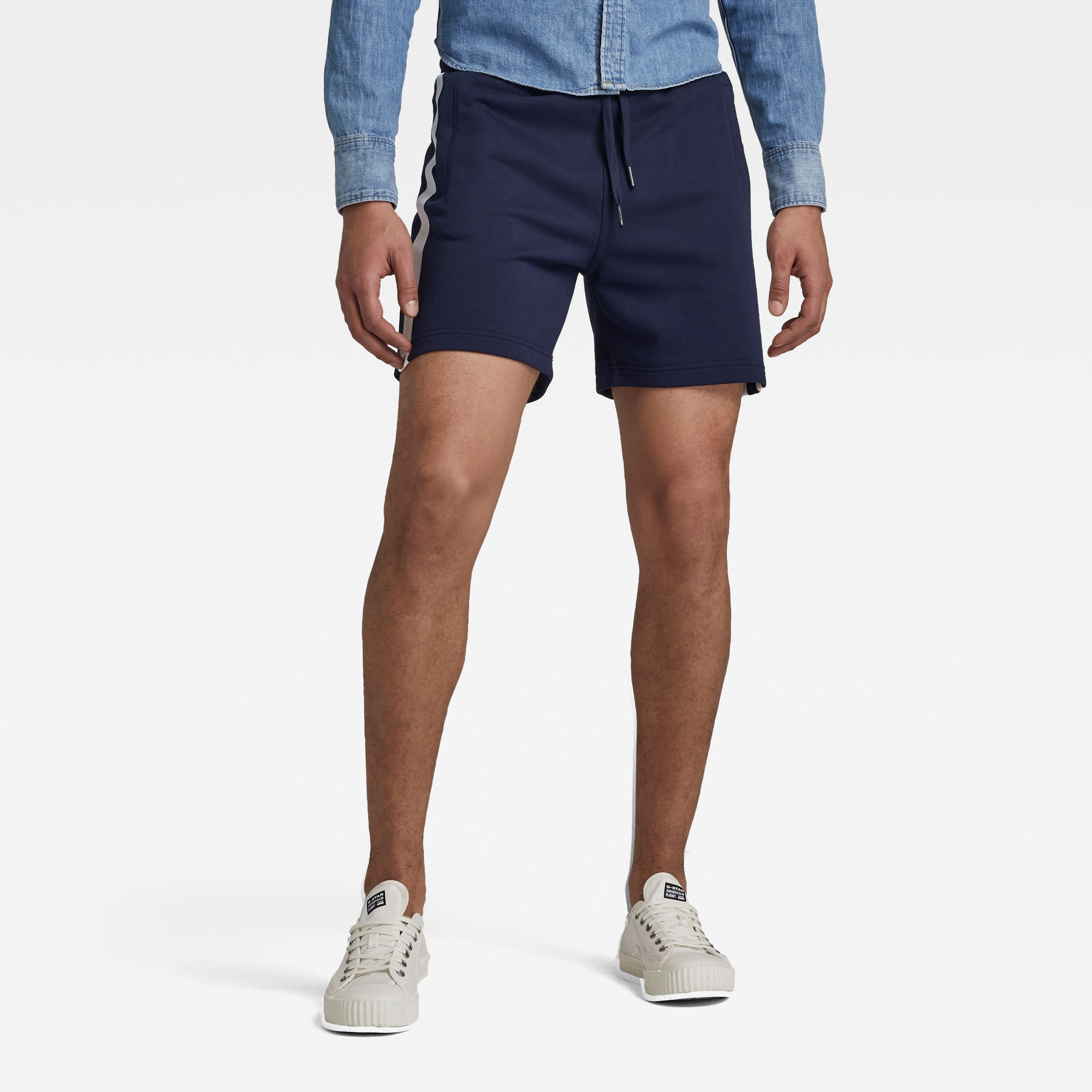 G-Star RAW Heren Sport Insert Sweat Short Donkerblauw G-Star RAW Heren Sport Insert Sweat Short Donkerblauw