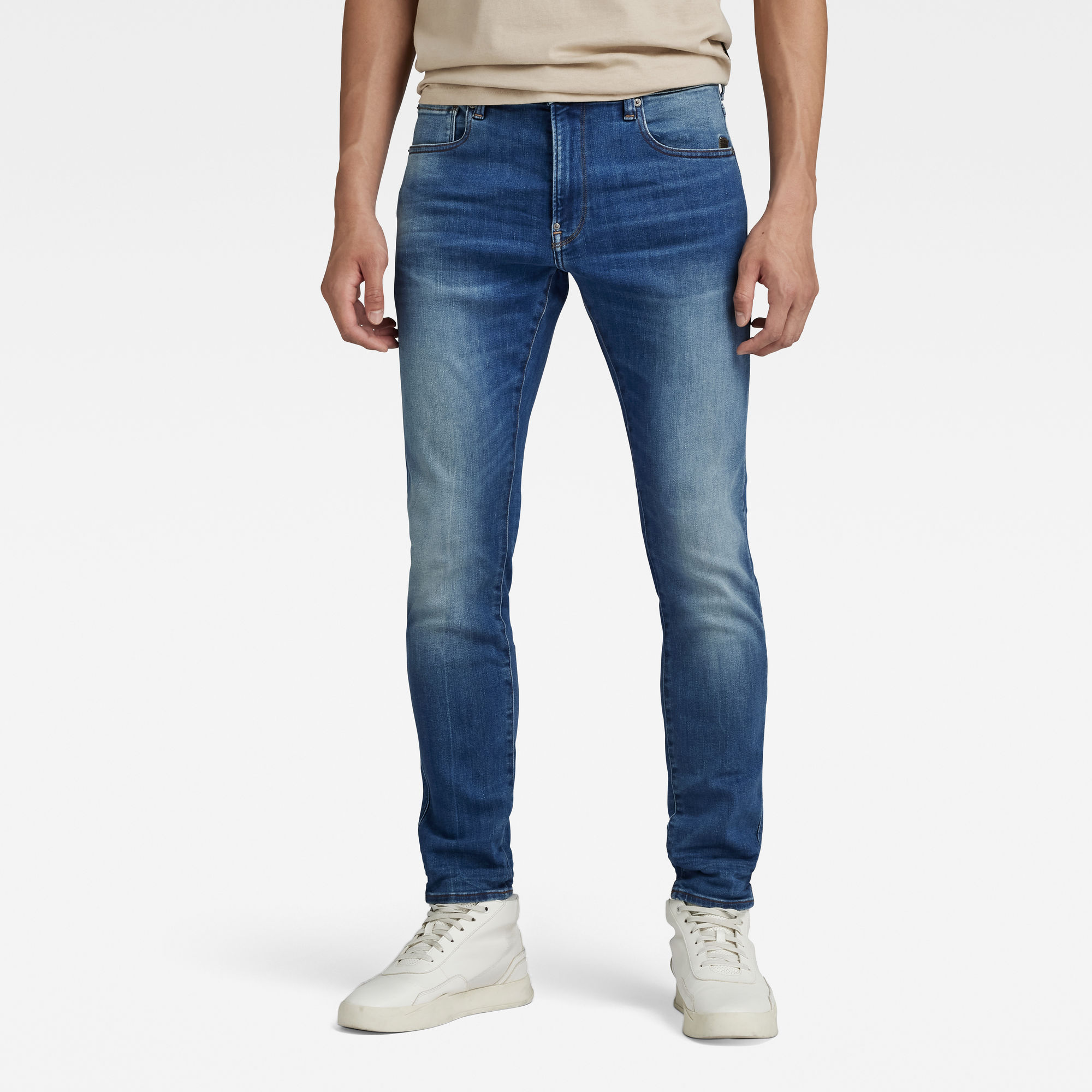 G-Star RAW Heren Revend Skinny Blauw G-Star RAW Heren Revend Skinny Blauw