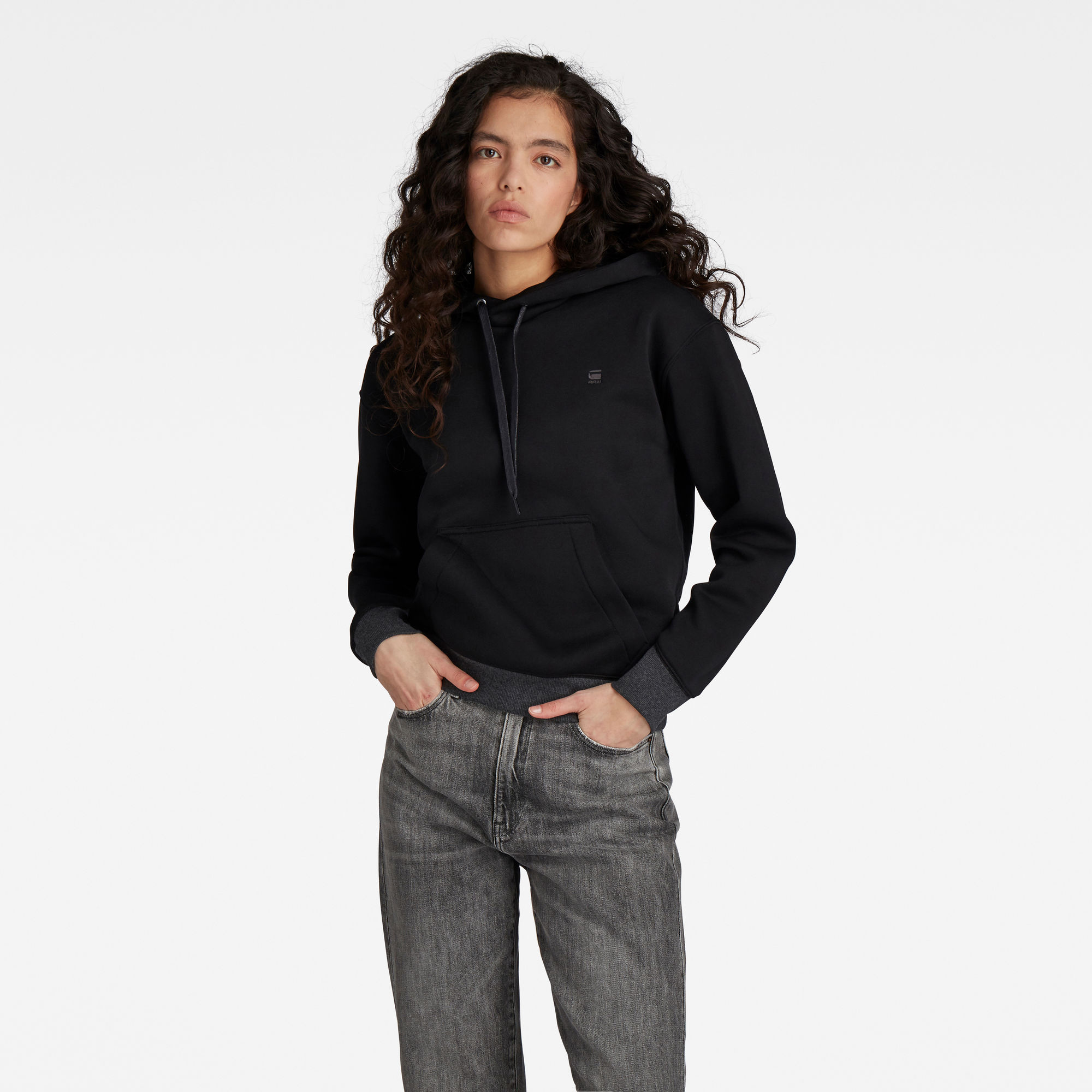 G-Star RAW Dames Premium Core Hoodie Zwart G-Star RAW Dames Premium Core Hoodie Zwart