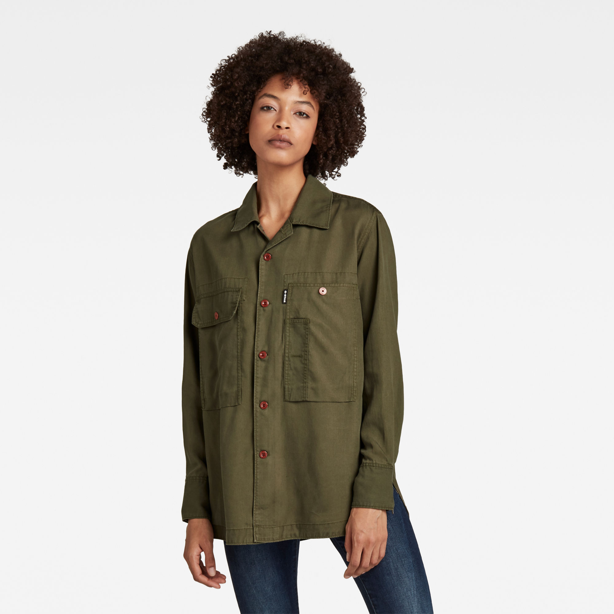 G-Star RAW Dames Boyfriend Shirt Groen G-Star RAW Dames Boyfriend Shirt Groen