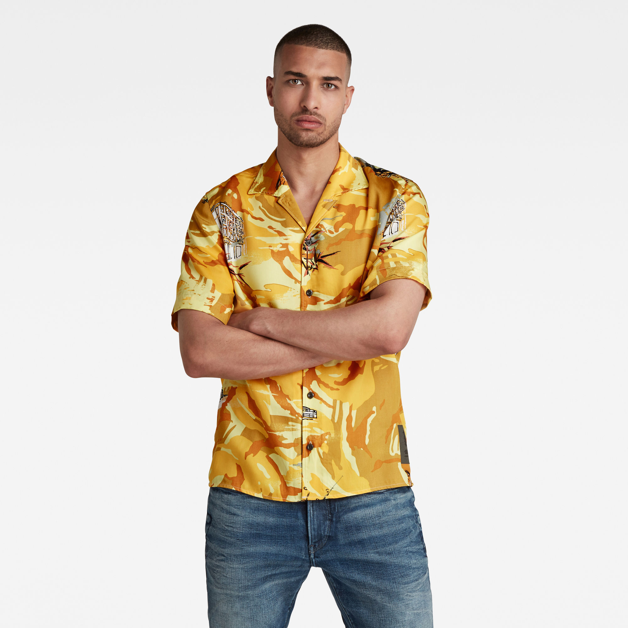 G-Star RAW Heren Hawaiian Service Regular Shirt Meerkleurig G-Star RAW Heren Hawaiian Service Regular Shirt Meerkleurig
