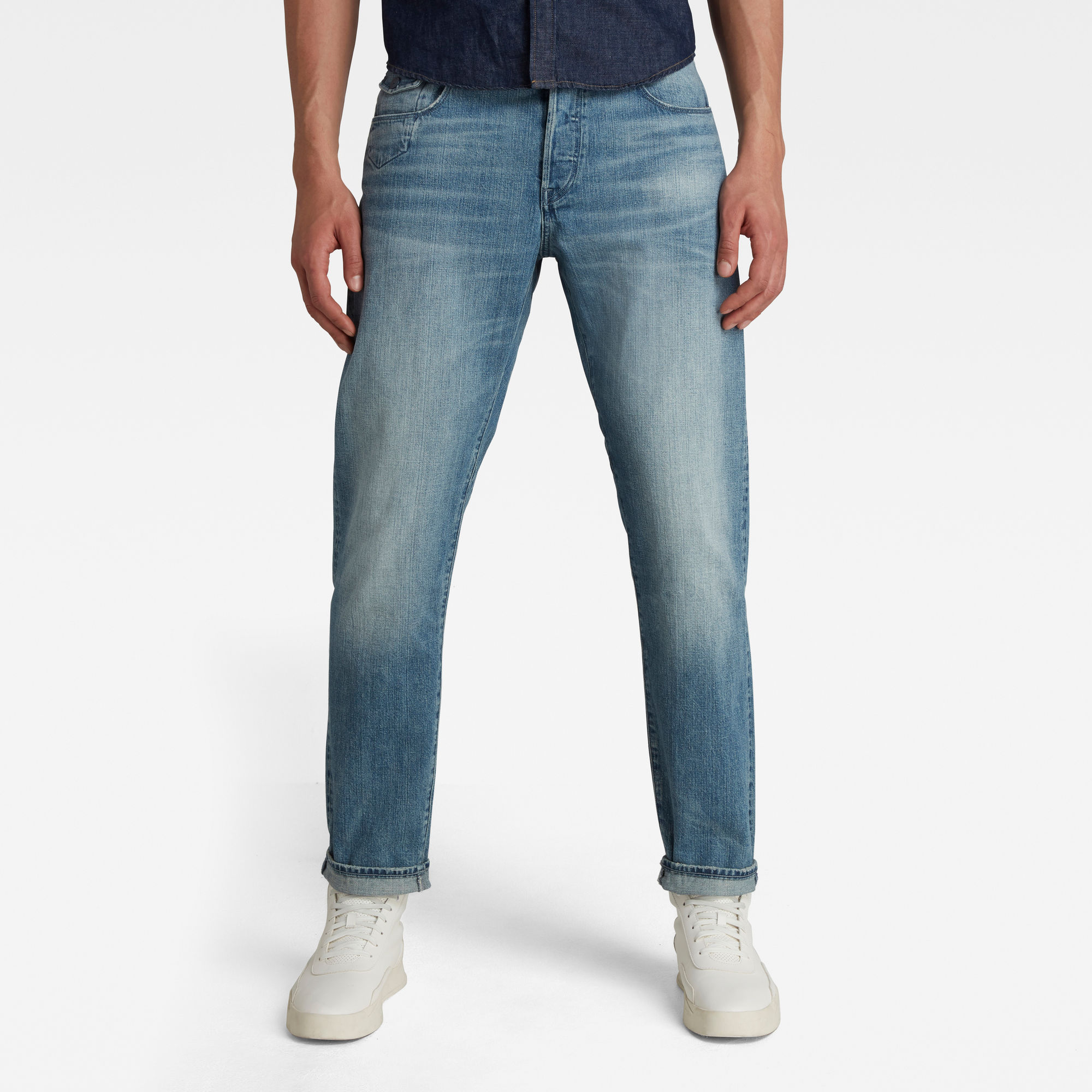 G-Star RAW Heren Morry 3D Relaxed Tapered Jeans Blauw G-Star RAW Heren Morry 3D Relaxed Tapered Jeans Blauw
