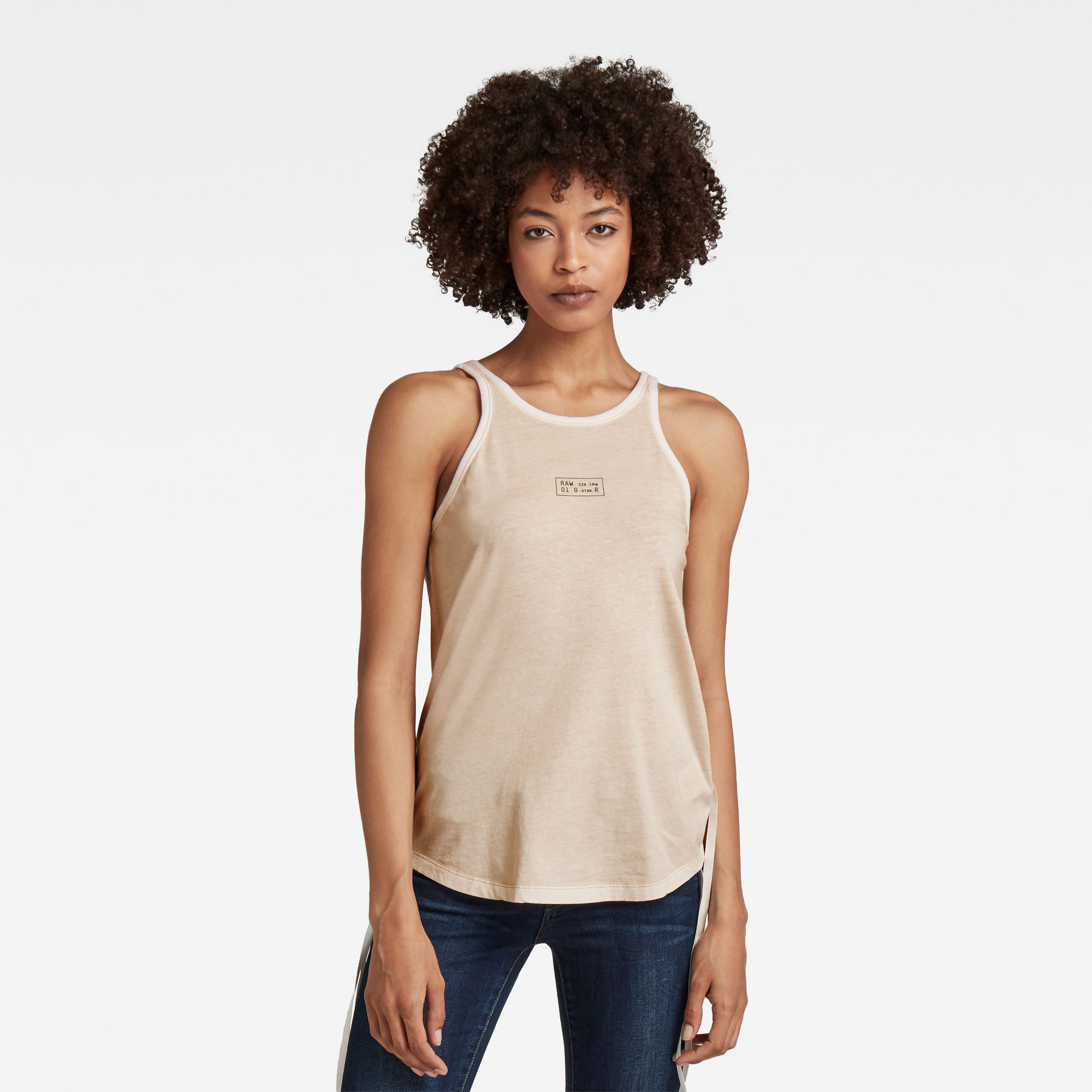 G-Star RAW Dames Adjustable Tank Top Inside Spray Roze G-Star RAW Dames Adjustable Tank Top Inside Spray Roze