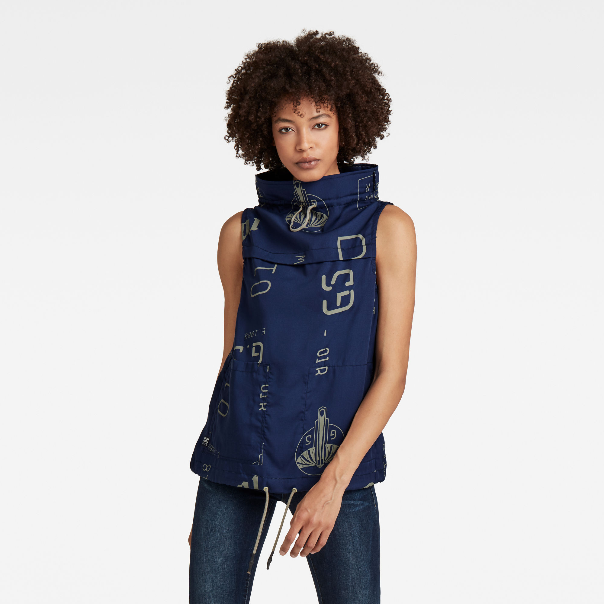 G-Star RAW Dames Sleeveless Mock Neck Top Meerkleurig G-Star RAW Dames Sleeveless Mock Neck Top Meerkleurig