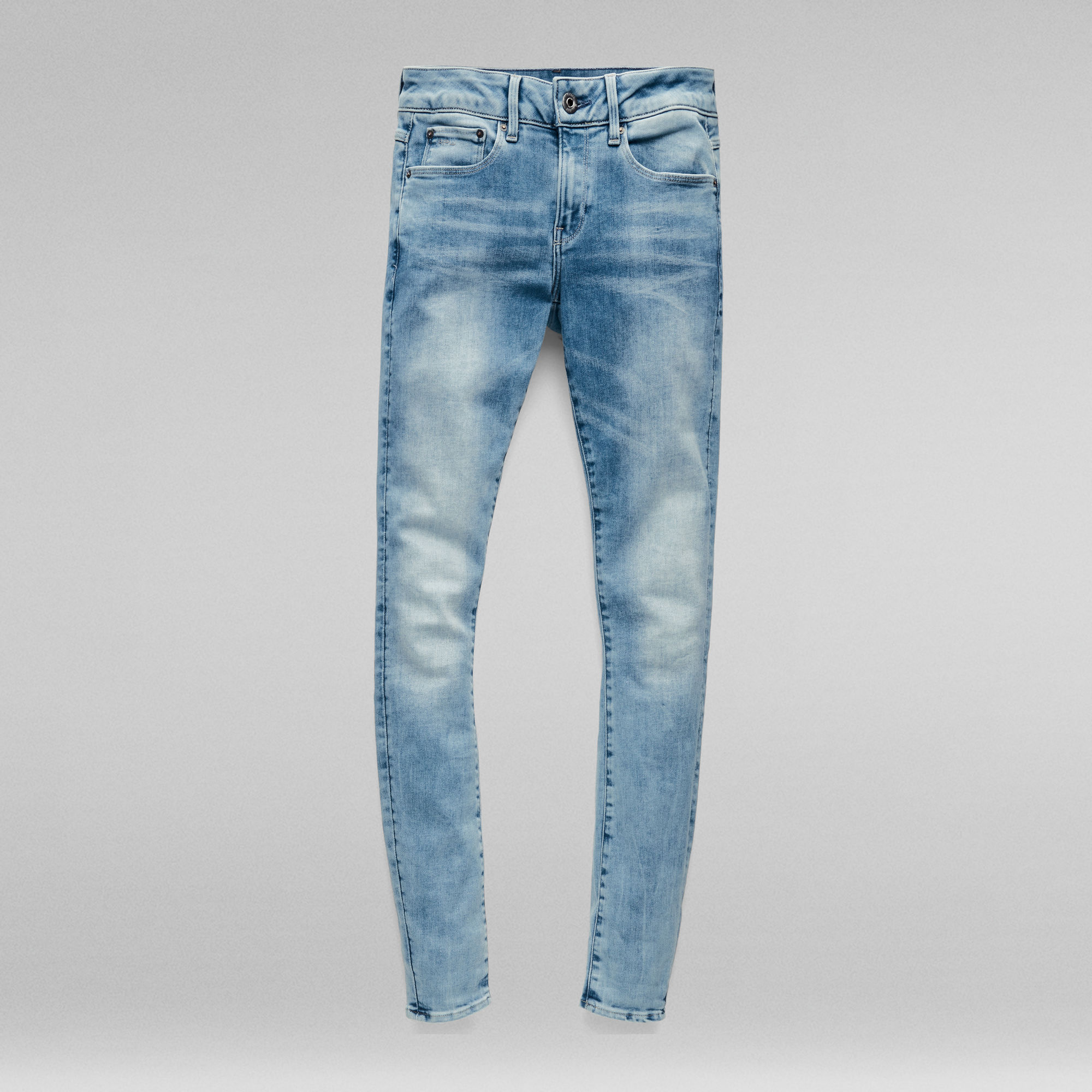 G-Star RAW 3301 Mid Skinny Jeans Midden blauw Dames