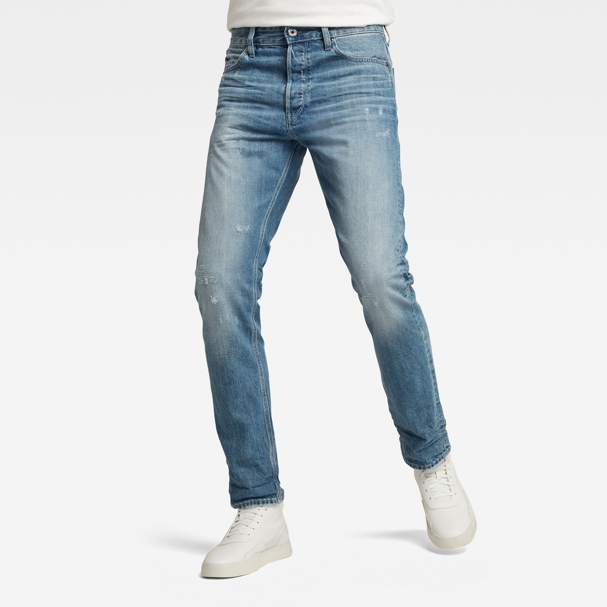 G-Star RAW Heren Triple A Regular Straight Jeans Lichtblauw G-Star RAW Heren Triple A Regular Straight Jeans Lichtblauw
