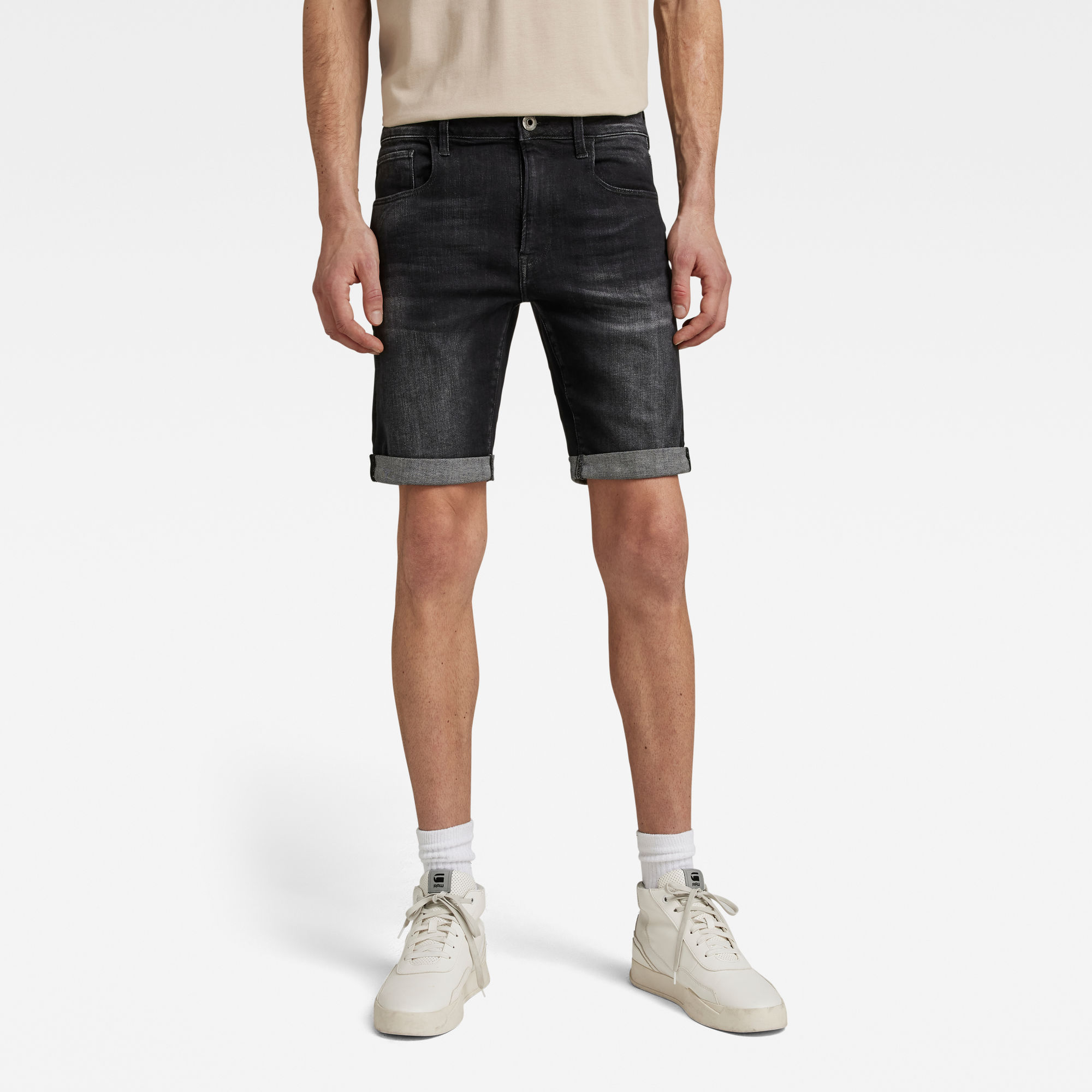 G-Star RAW Heren 3301 Slim Short Grijs G-Star RAW Heren 3301 Slim Short Grijs