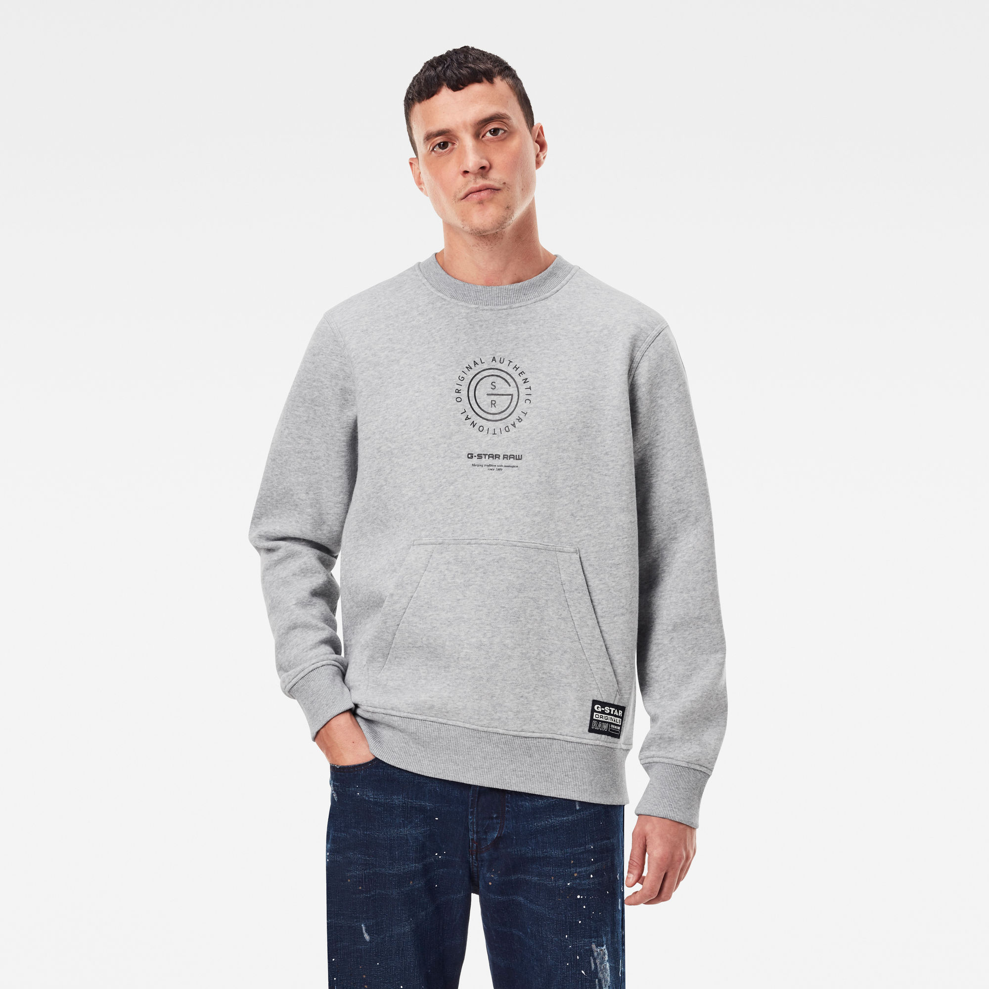 G-Star RAW Heren Multi Graphic Pocket Sweater Meerkleurig G-Star RAW Heren Multi Graphic Pocket Sweater Meerkleurig