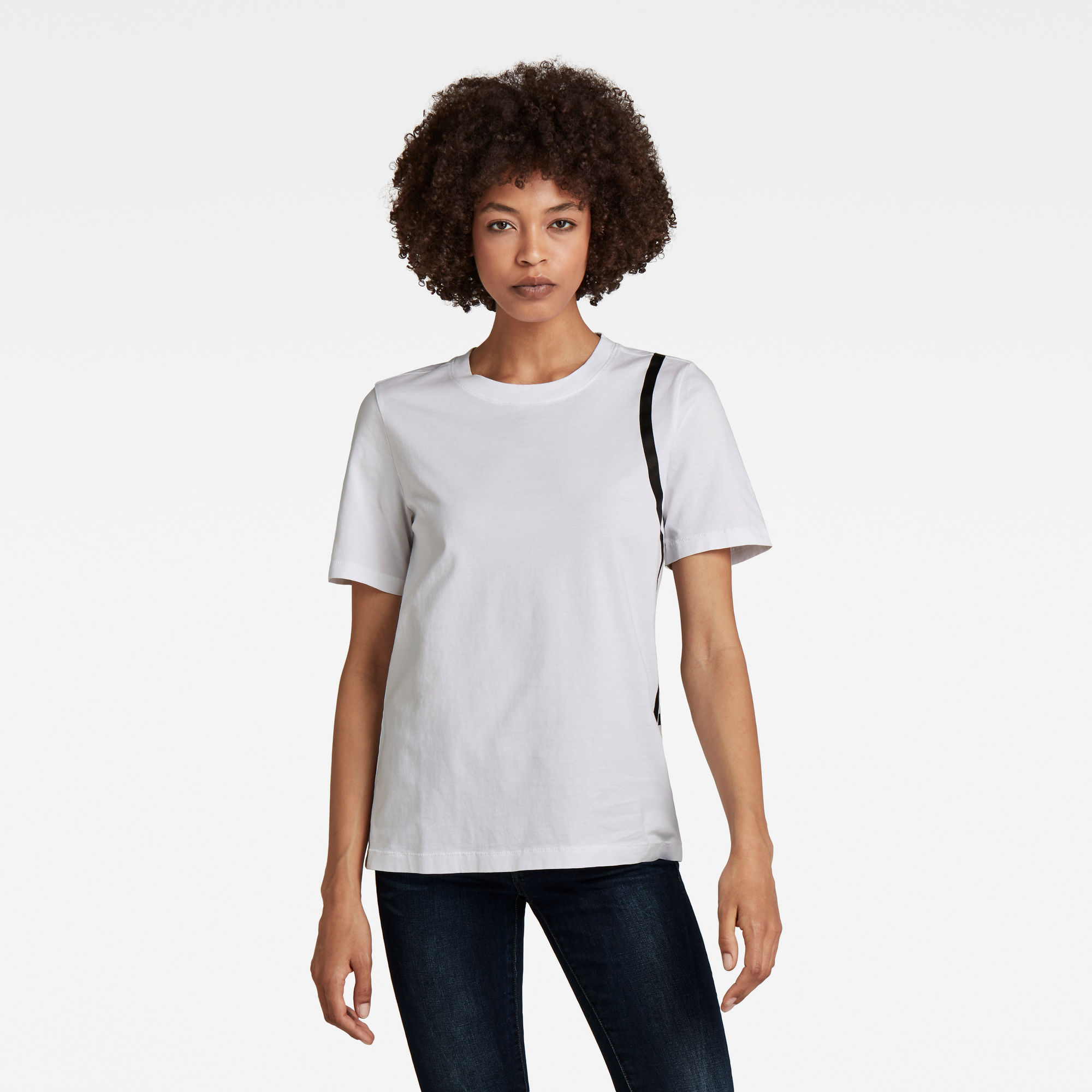 G-Star RAW Dames Side Line RAW Top Wit G-Star RAW Dames Side Line RAW Top Wit