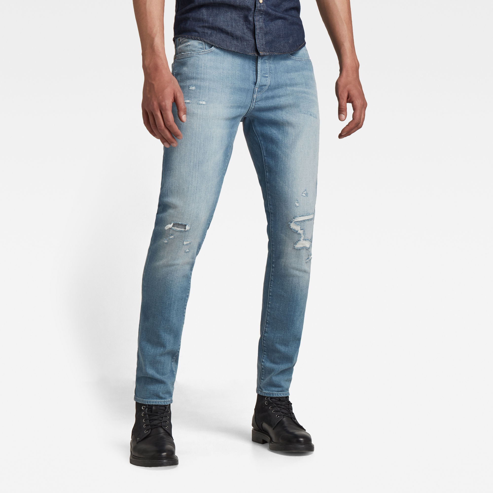 G-Star RAW Heren 3301 Slim Jeans Blauw G-Star RAW Heren 3301 Slim Jeans Blauw