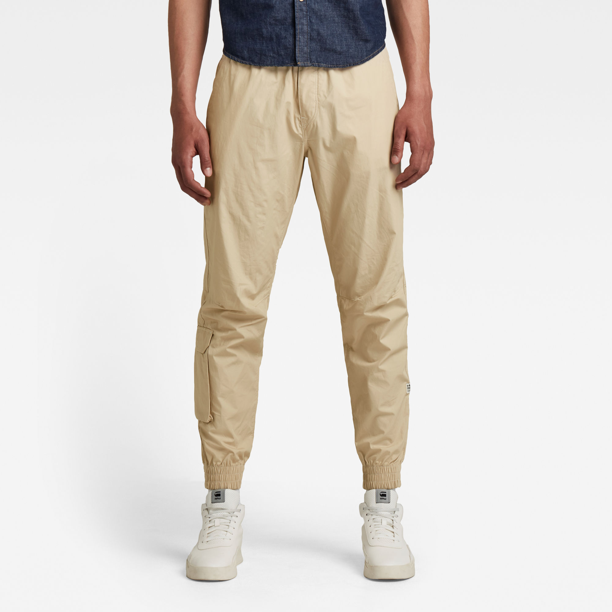 G-Star RAW Heren Chino Trainer Relaxed Cuffed Beige G-Star RAW Heren Chino Trainer Relaxed Cuffed Beige