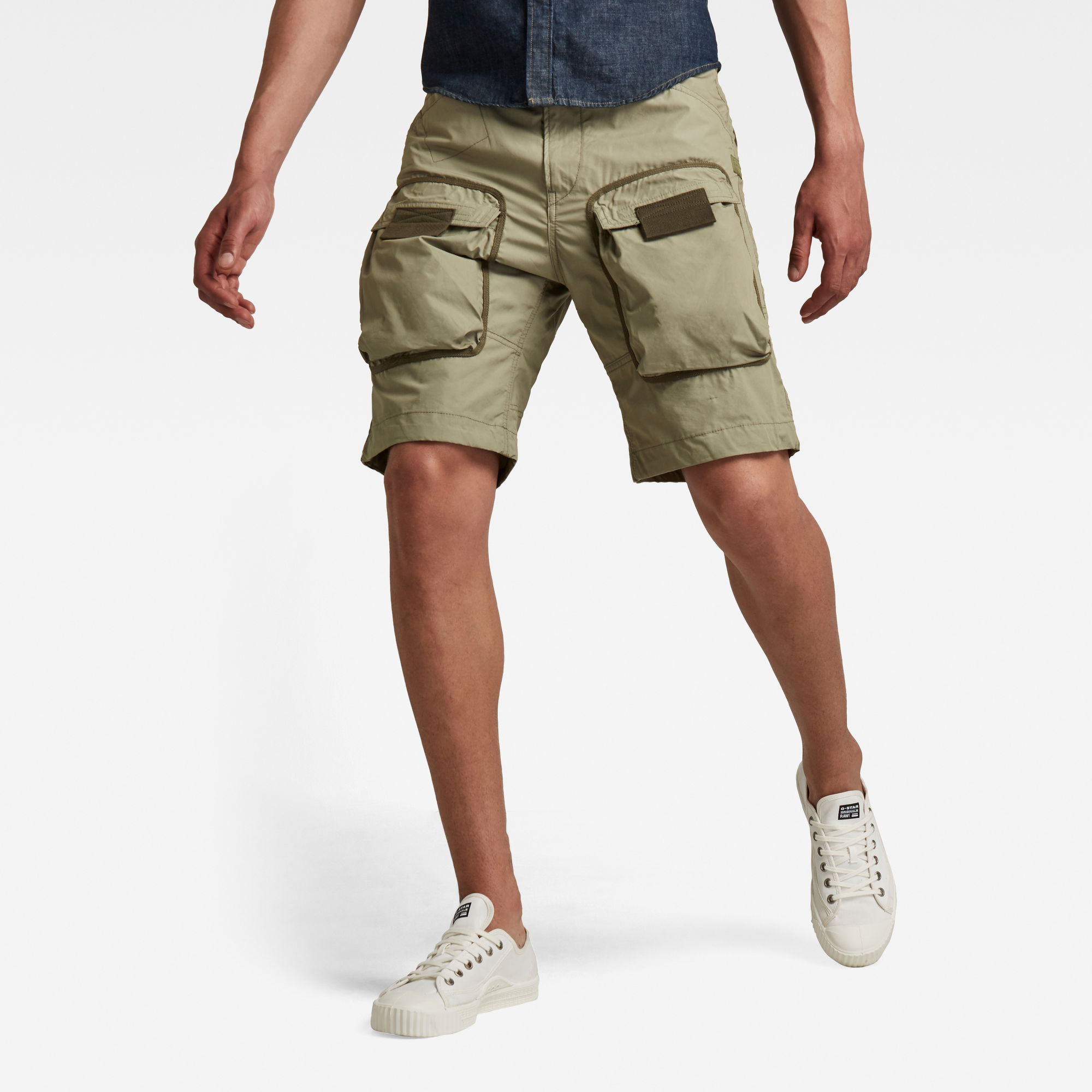 G-Star RAW Heren 3D Straight Poplin Short Groen G-Star RAW Heren 3D Straight Poplin Short Groen