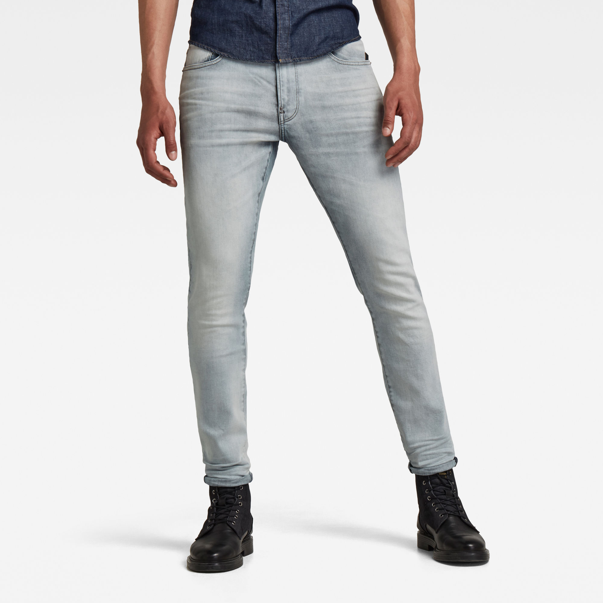 G-Star RAW Heren Revend Skinny Jeans Lichtblauw G-Star RAW Heren Revend Skinny Jeans Lichtblauw