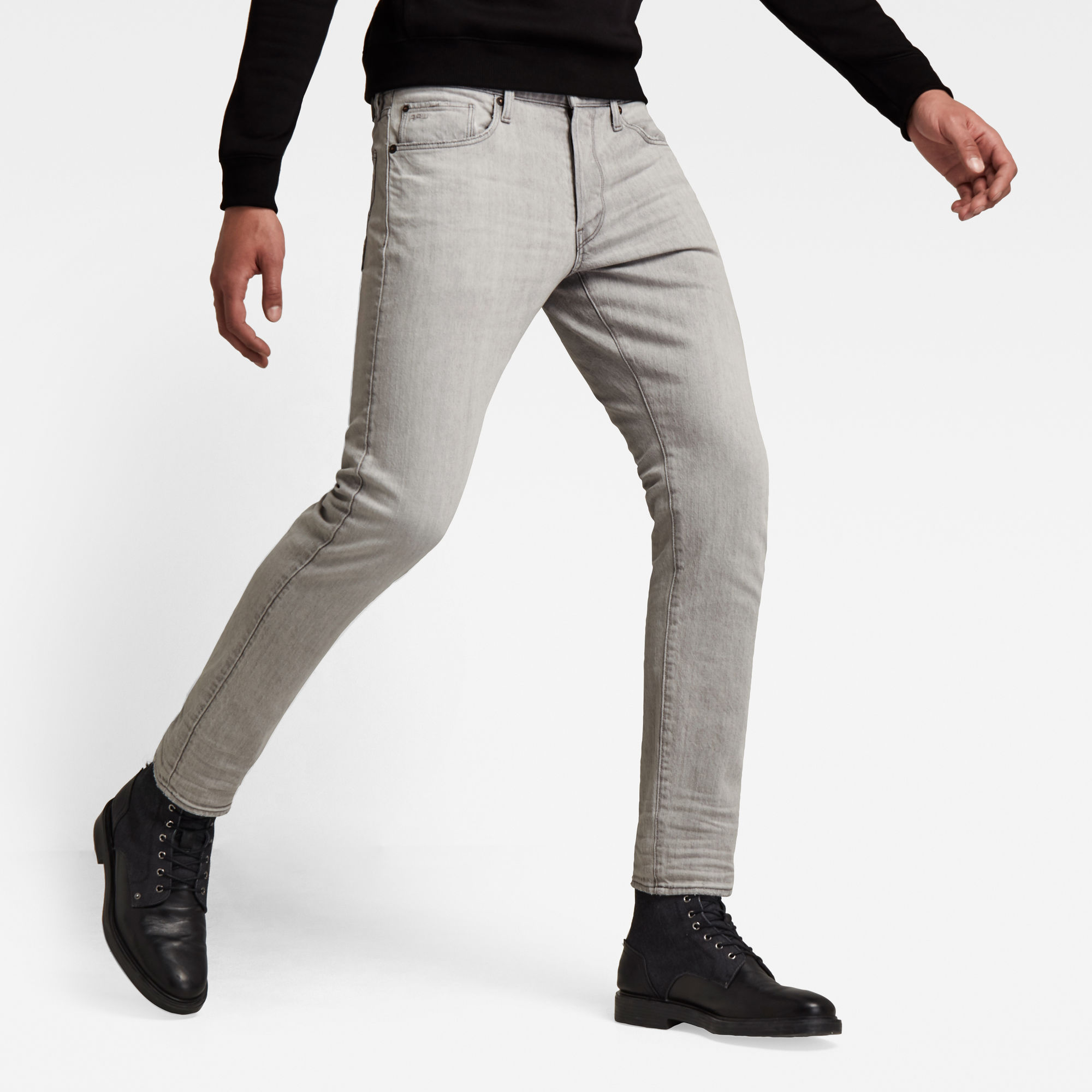 G-Star RAW Heren 3301 Slim Jeans Grijs G-Star RAW Heren 3301 Slim Jeans Grijs