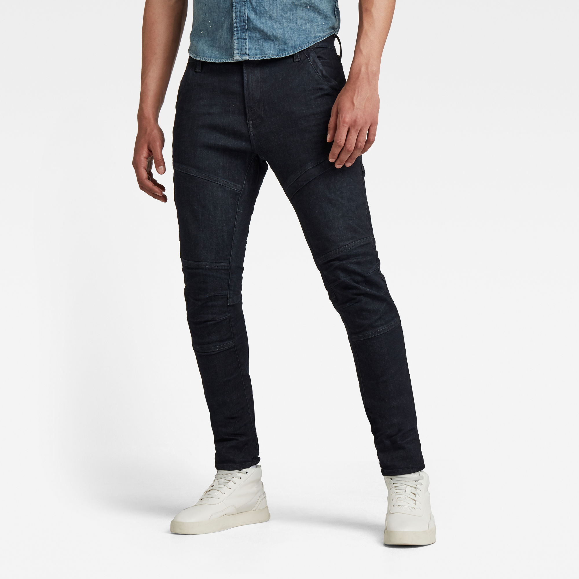 G-Star RAW Heren Rackam 3D Skinny Jeans Donkerblauw G-Star RAW Heren Rackam 3D Skinny Jeans Donkerblauw