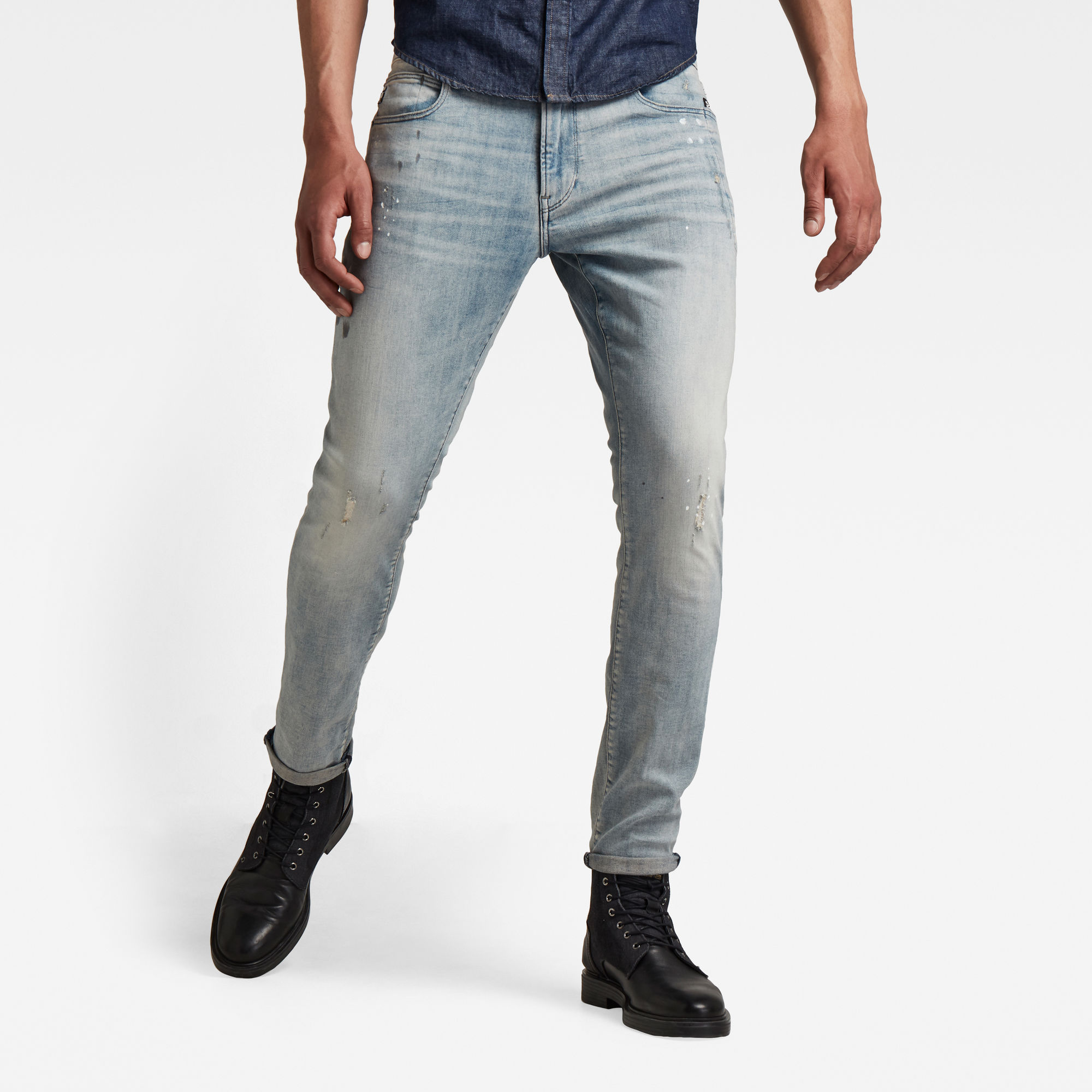 G-Star RAW Heren Lancet Skinny Jeans Lichtblauw G-Star RAW Heren Lancet Skinny Jeans Lichtblauw