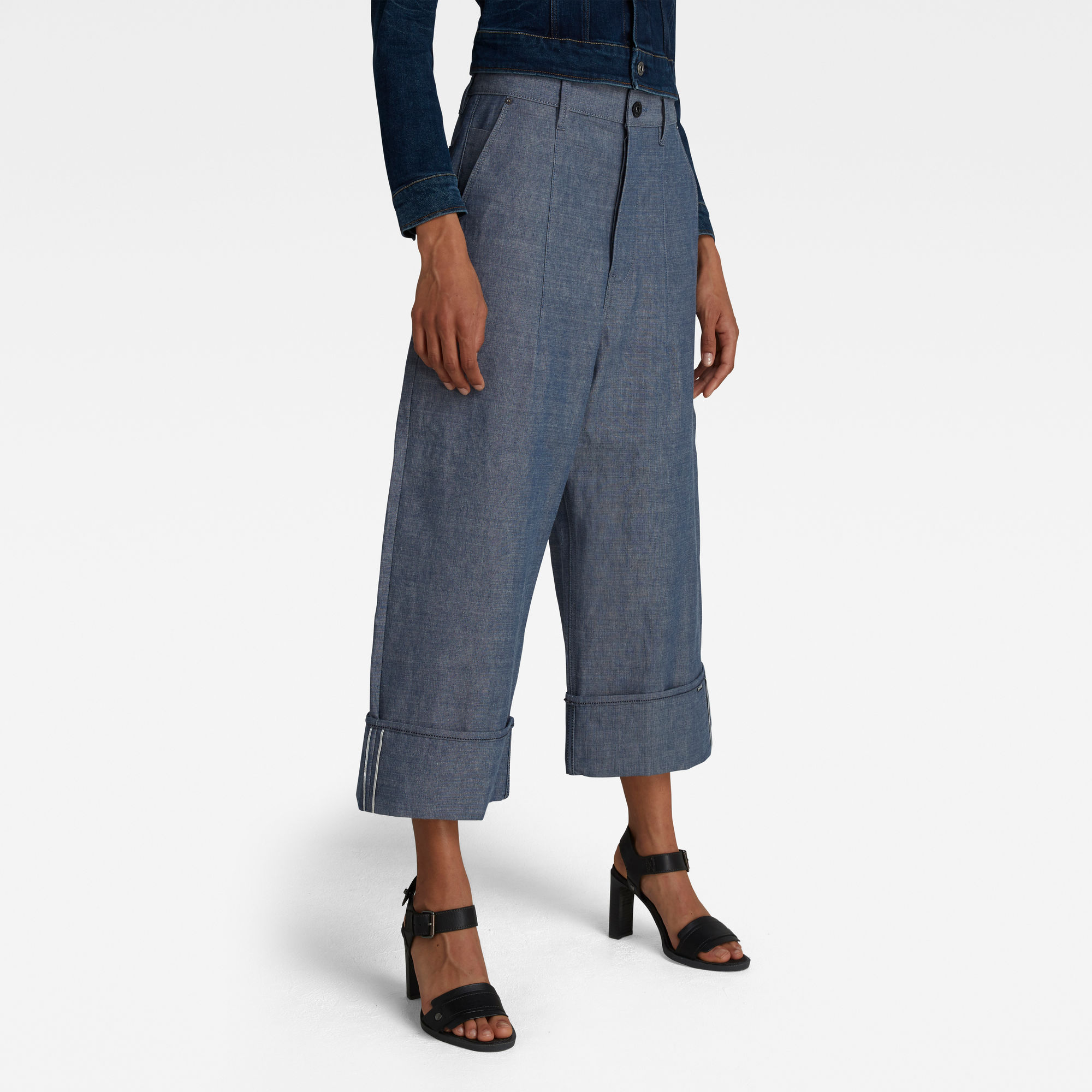 G-Star RAW Dames GSRR Roos Mid Boyfriend Selvedge Jeans Donkerblauw G-Star RAW Dames GSRR Roos Mid Boyfriend Selvedge Jeans Donkerblauw