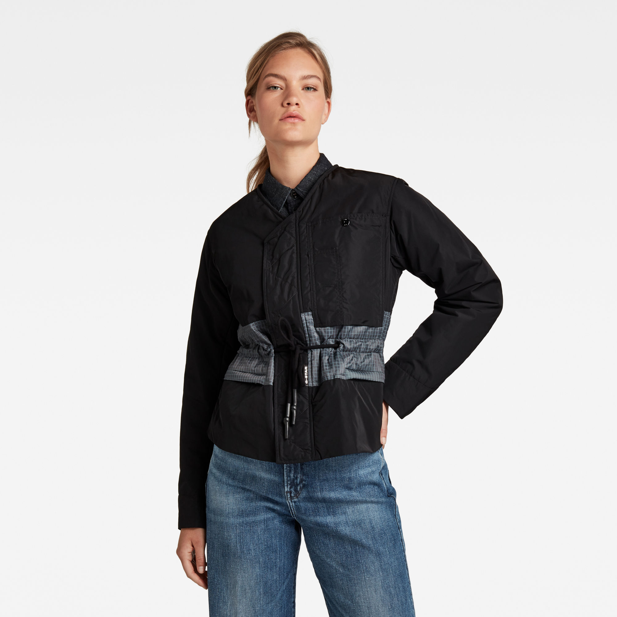 G-Star RAW Dames Jas Lightly Padded Multipocket Zwart G-Star RAW Dames Jas Lightly Padded Multipocket Zwart