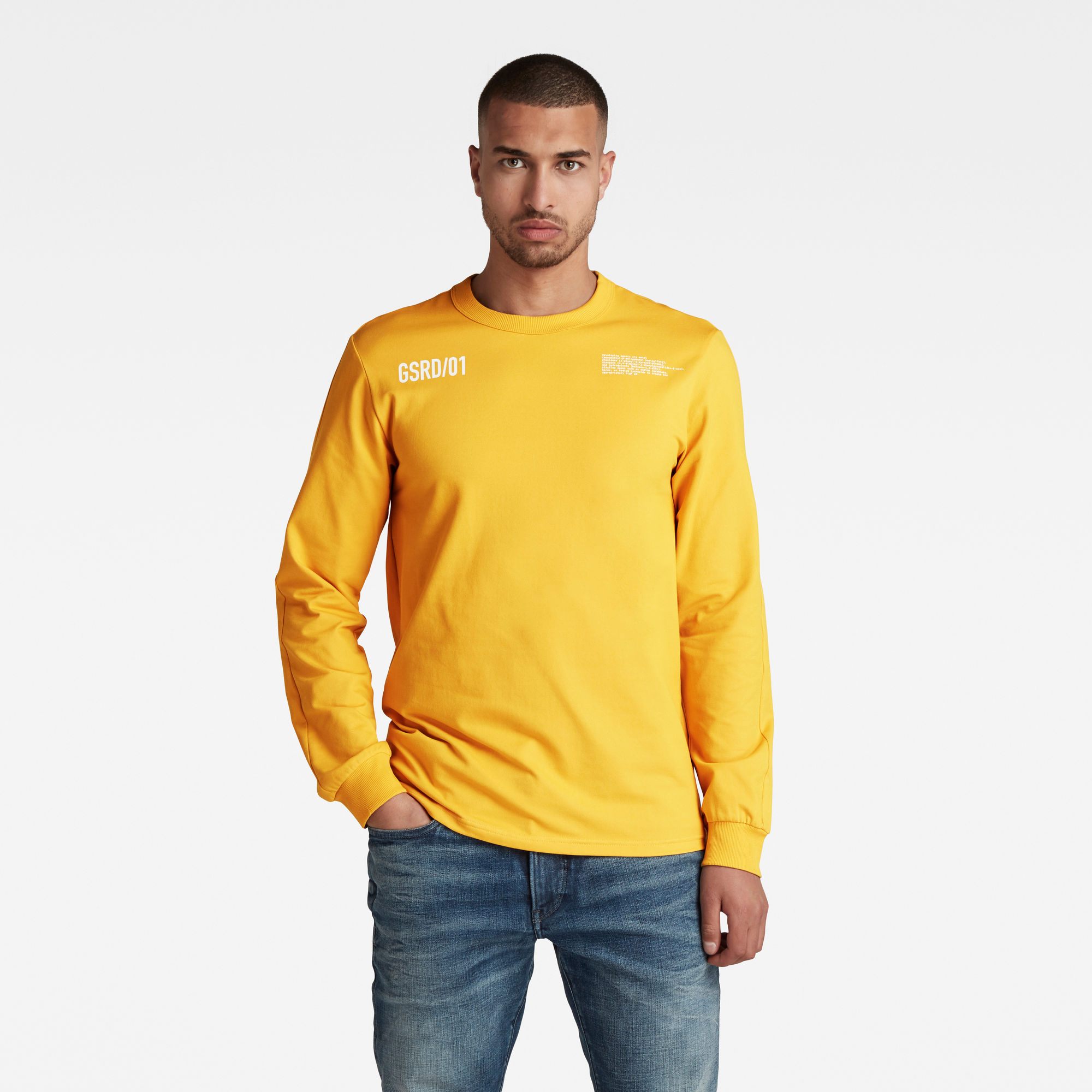 G-Star RAW Heren Text Tweeter T-Shirt Geel G-Star RAW Heren Text Tweeter T-Shirt Geel