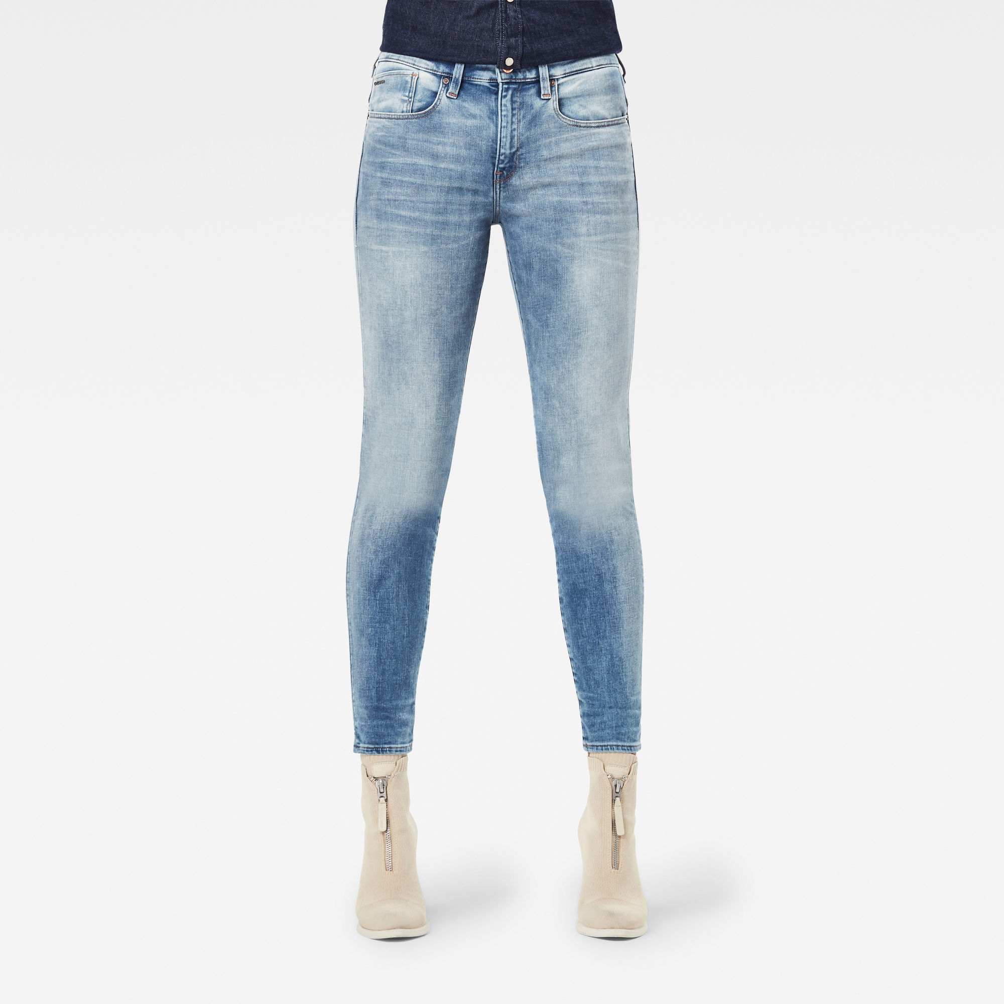 G-Star RAW Dames Lhana Skinny Jeans Lichtblauw G-Star RAW Dames Lhana Skinny Jeans Lichtblauw