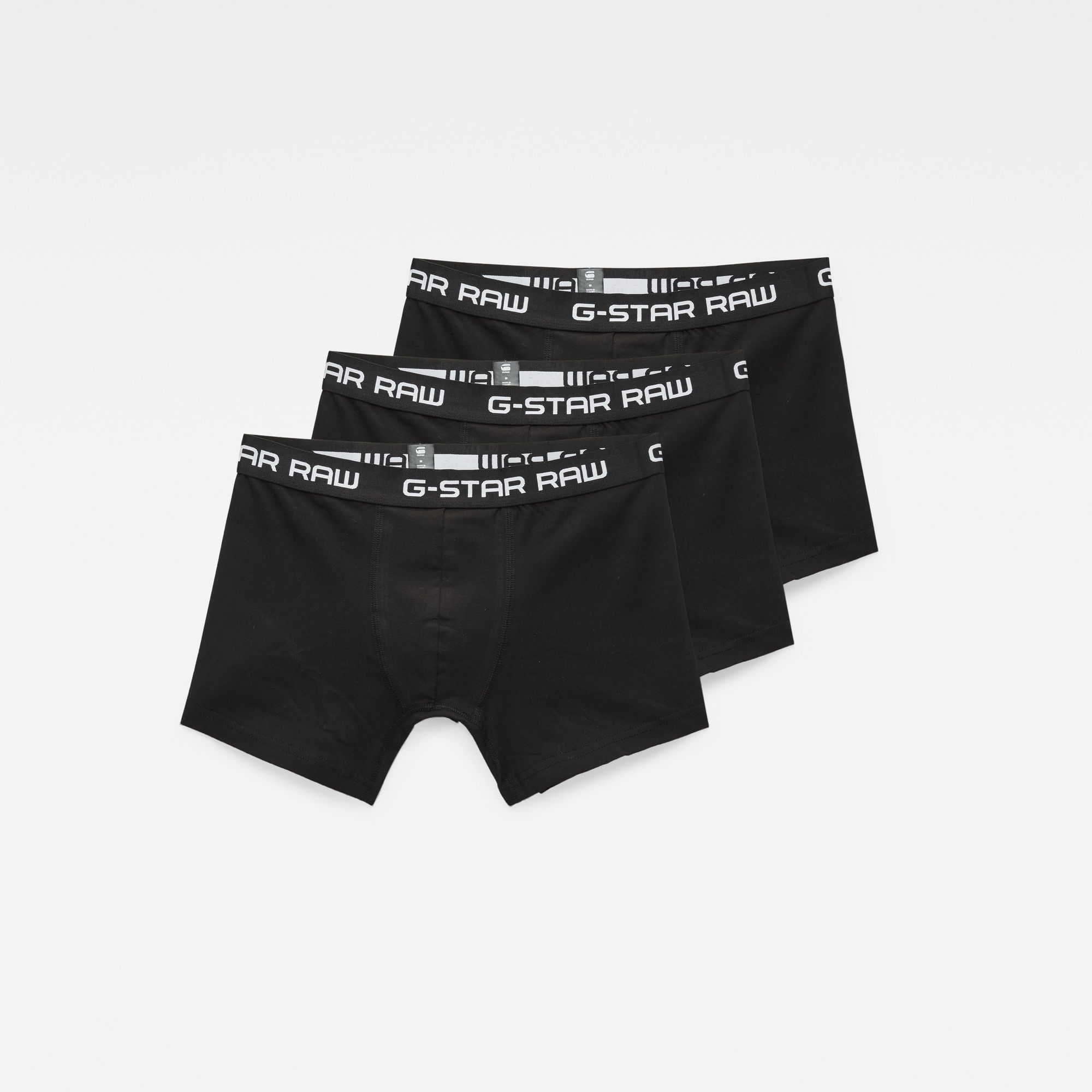 G-Star RAW Heren Classic Trunks 3-Pack Zwart G-Star RAW Heren Classic Trunks 3-Pack Zwart