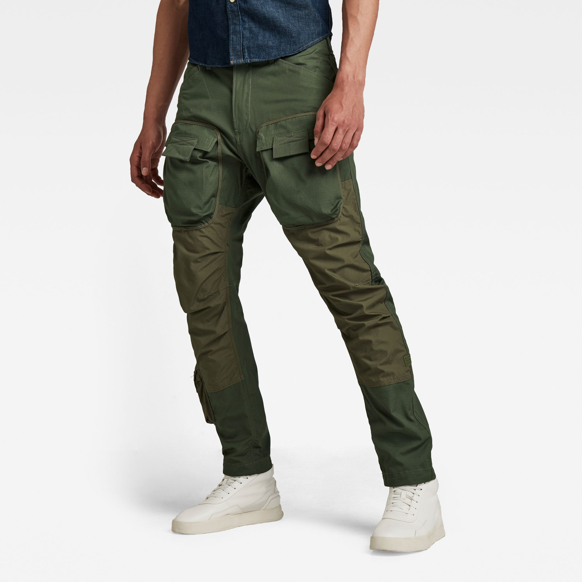 G-Star RAW Heren Cargo Broek 3D Straight Tapered Groen G-Star RAW Heren Cargo Broek 3D Straight Tapered Groen