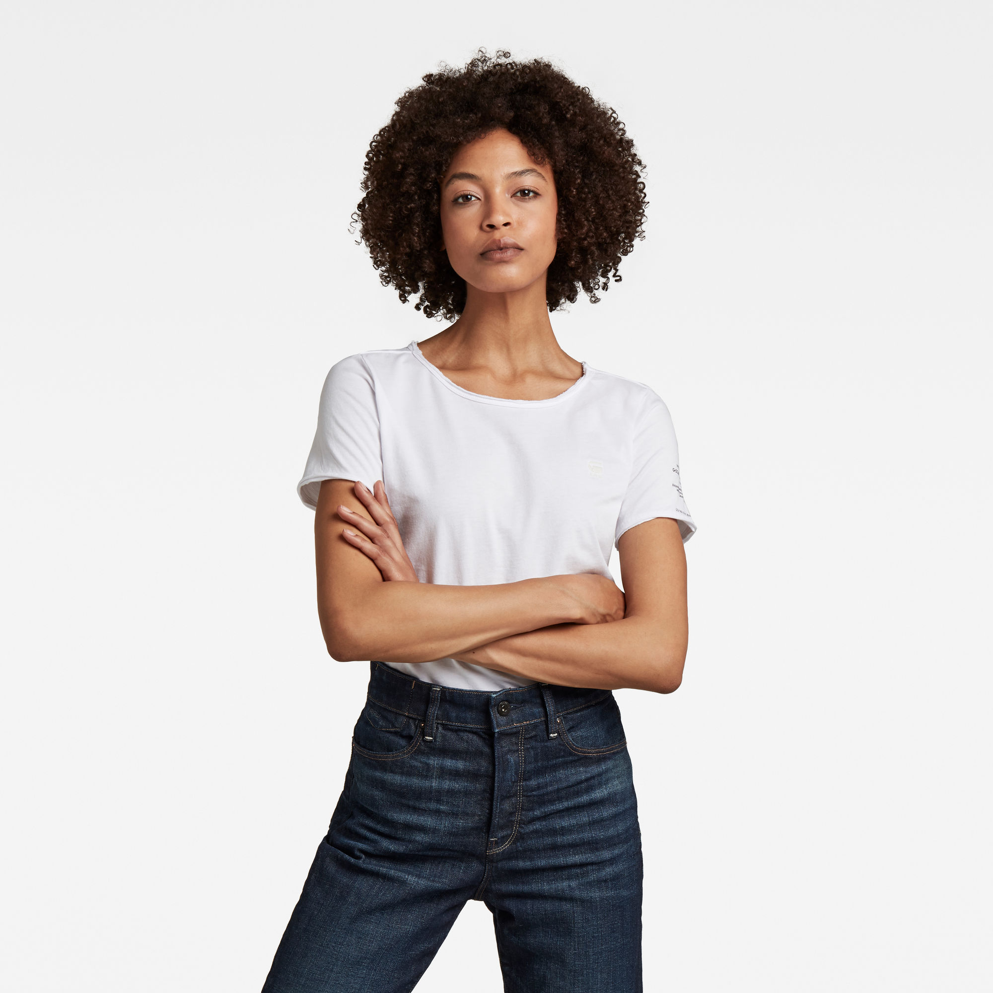 G-Star RAW Dames Mysid Option Slim Top C Wit G-Star RAW Dames Mysid Option Slim Top C Wit