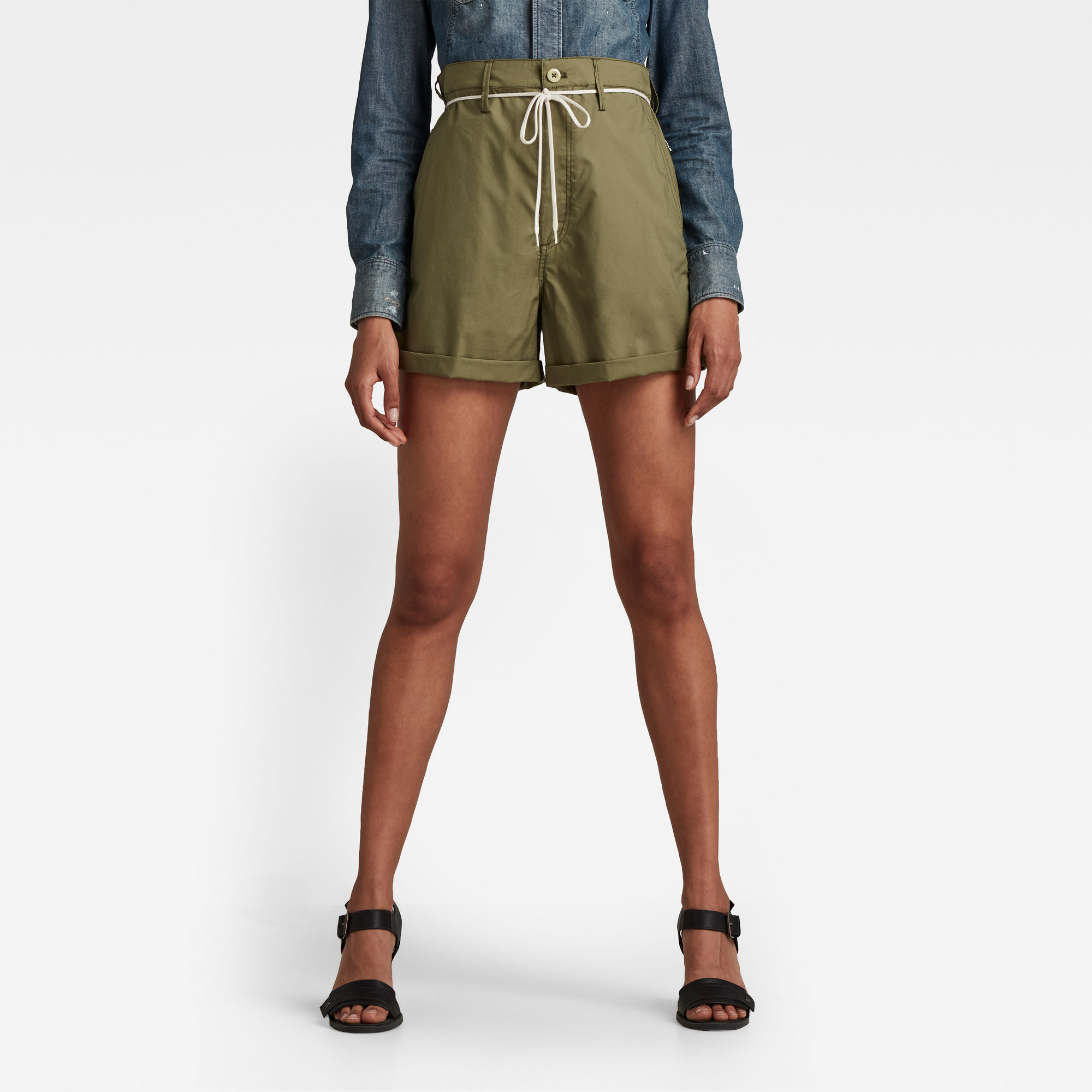 G-Star RAW Dames Lintell Short Groen G-Star RAW Dames Lintell Short Groen