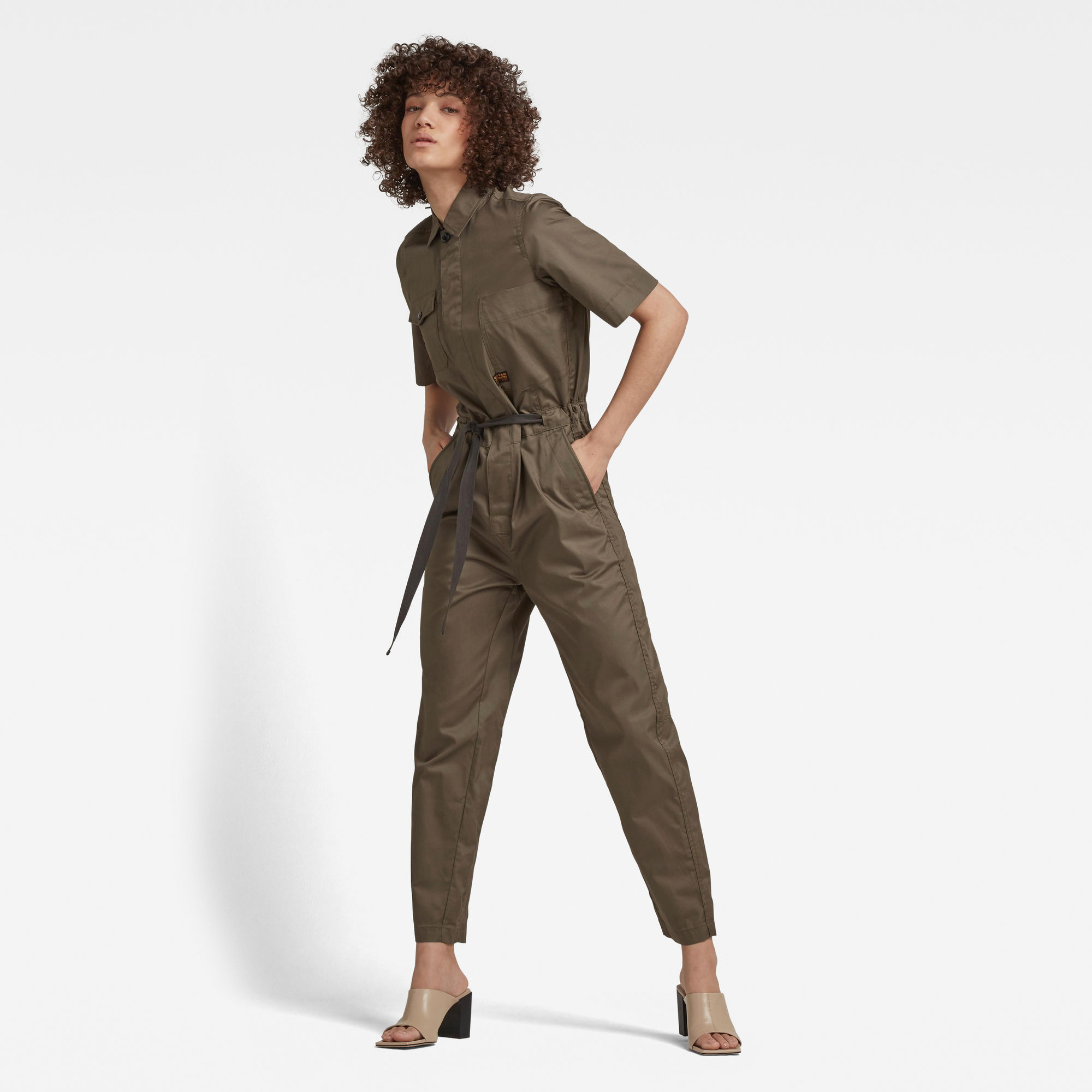 G-Star RAW Dames Army Jumpsuit Groen G-Star RAW Dames Army Jumpsuit Groen