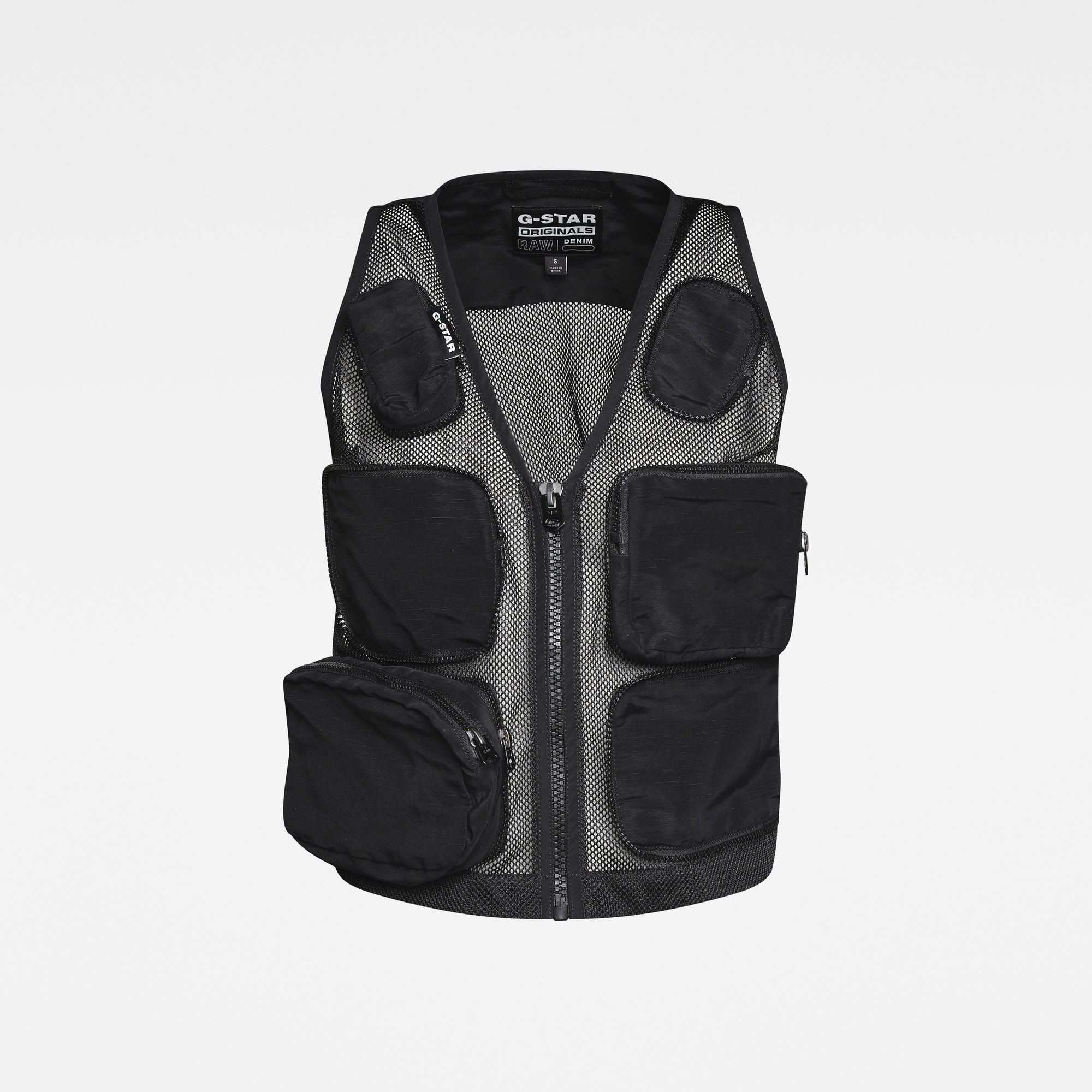 G-Star RAW Dames E Mosquito Multi Pocket Vest Zwart G-Star RAW Dames E Mosquito Multi Pocket Vest Zwart