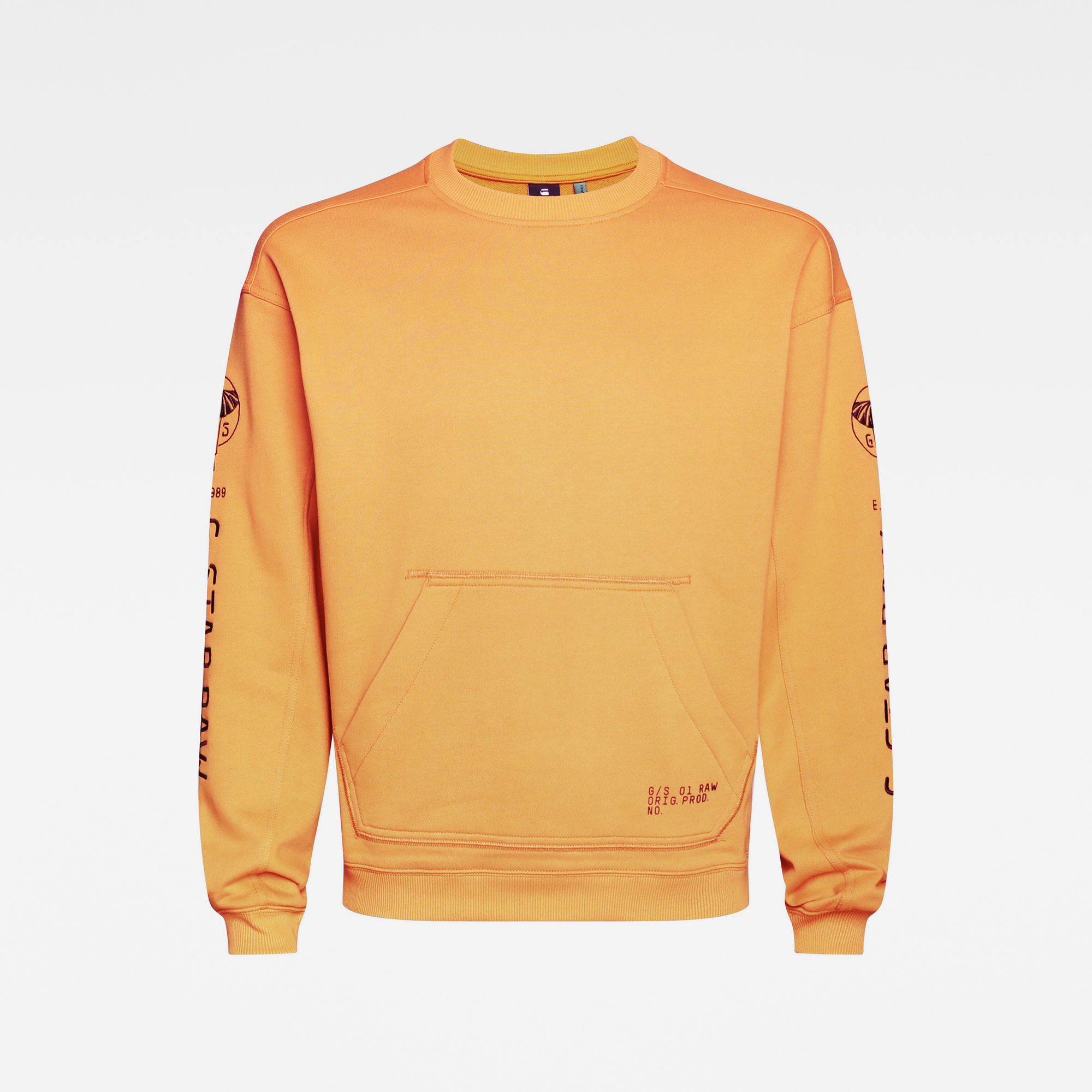 G-Star RAW Heren Sleeve Graphic Sweater Oranje G-Star RAW Heren Sleeve Graphic Sweater Oranje