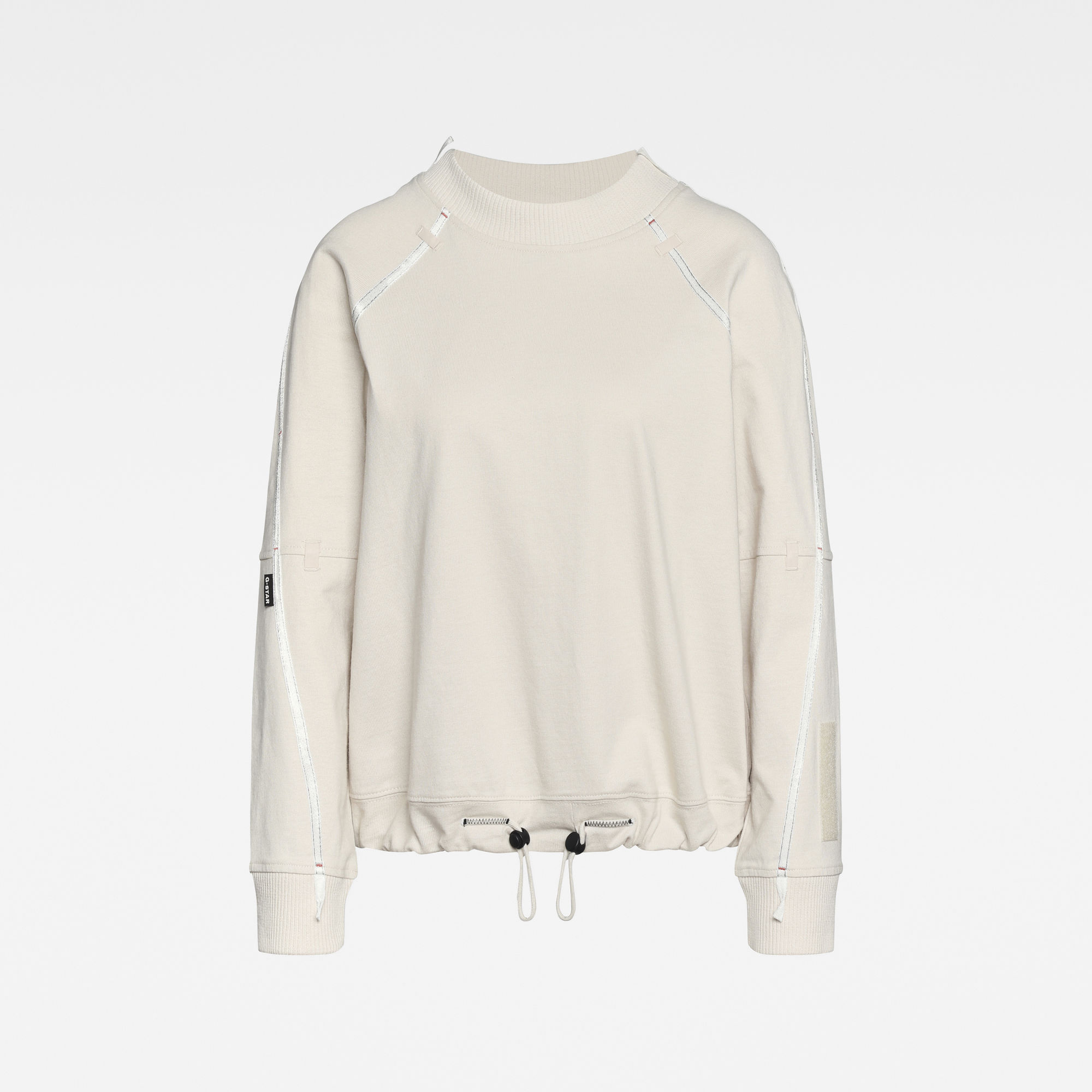 G-Star RAW Dames Raglan Crewneck Tape Detail Beige G-Star RAW Dames Raglan Crewneck Tape Detail Beige
