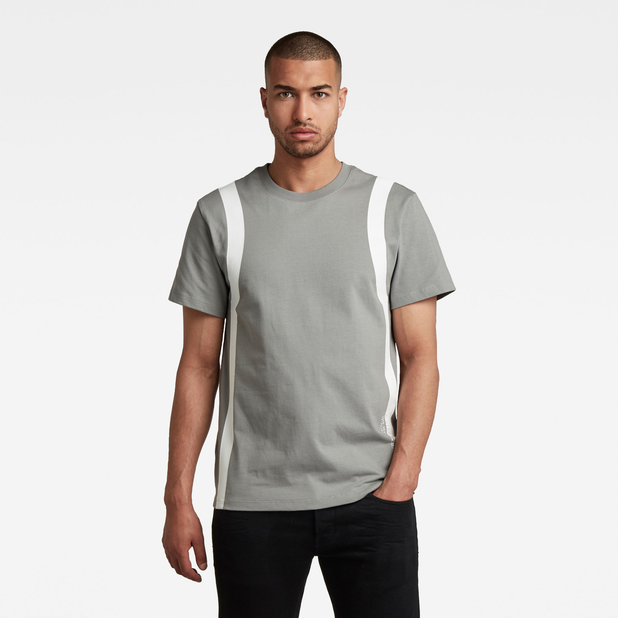 G-Star RAW Heren Sport Insert T-Shirt Grijs G-Star RAW Heren Sport Insert T-Shirt Grijs
