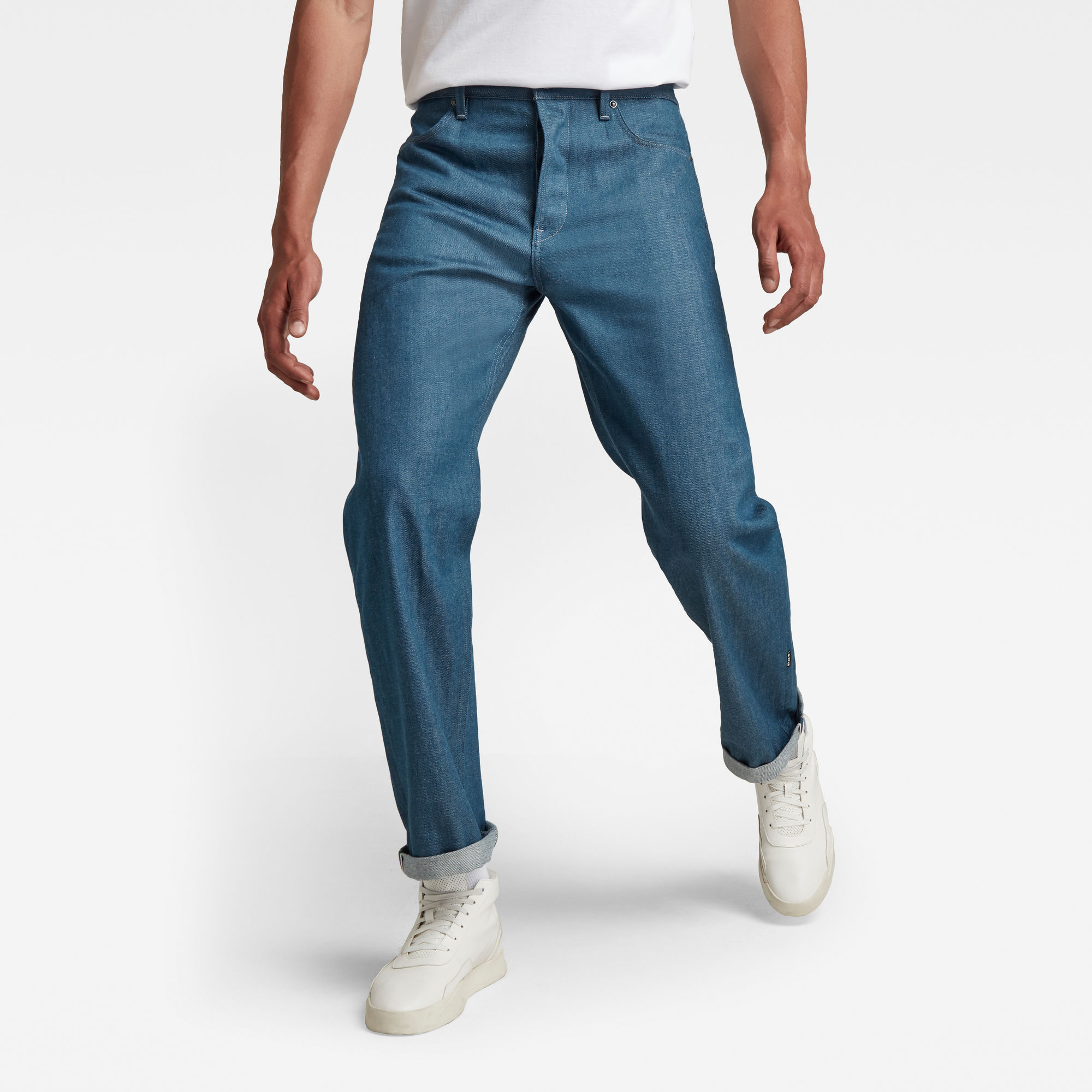 G-Star RAW Heren GSRR Type 49 Relaxed Straight Jeans Donkerblauw G-Star RAW Heren GSRR Type 49 Relaxed Straight Jeans Donkerblauw