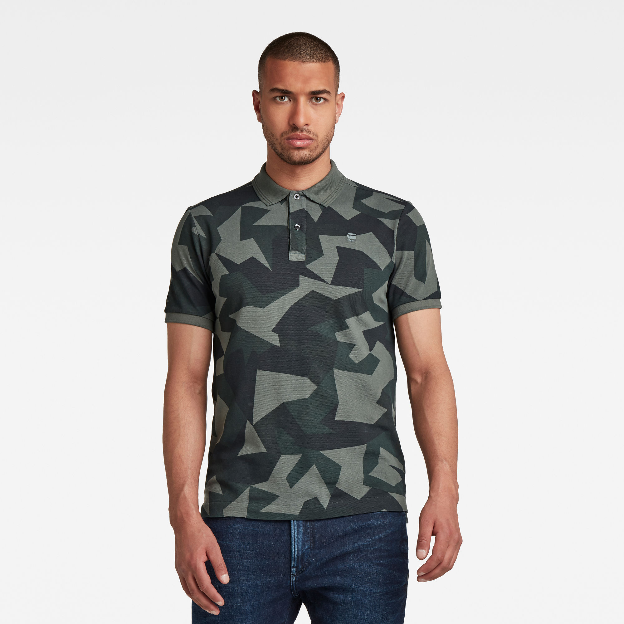 G-Star RAW Heren Dunda Slim All over Camo Polo Meerkleurig G-Star RAW Heren Dunda Slim All over Camo Polo Meerkleurig