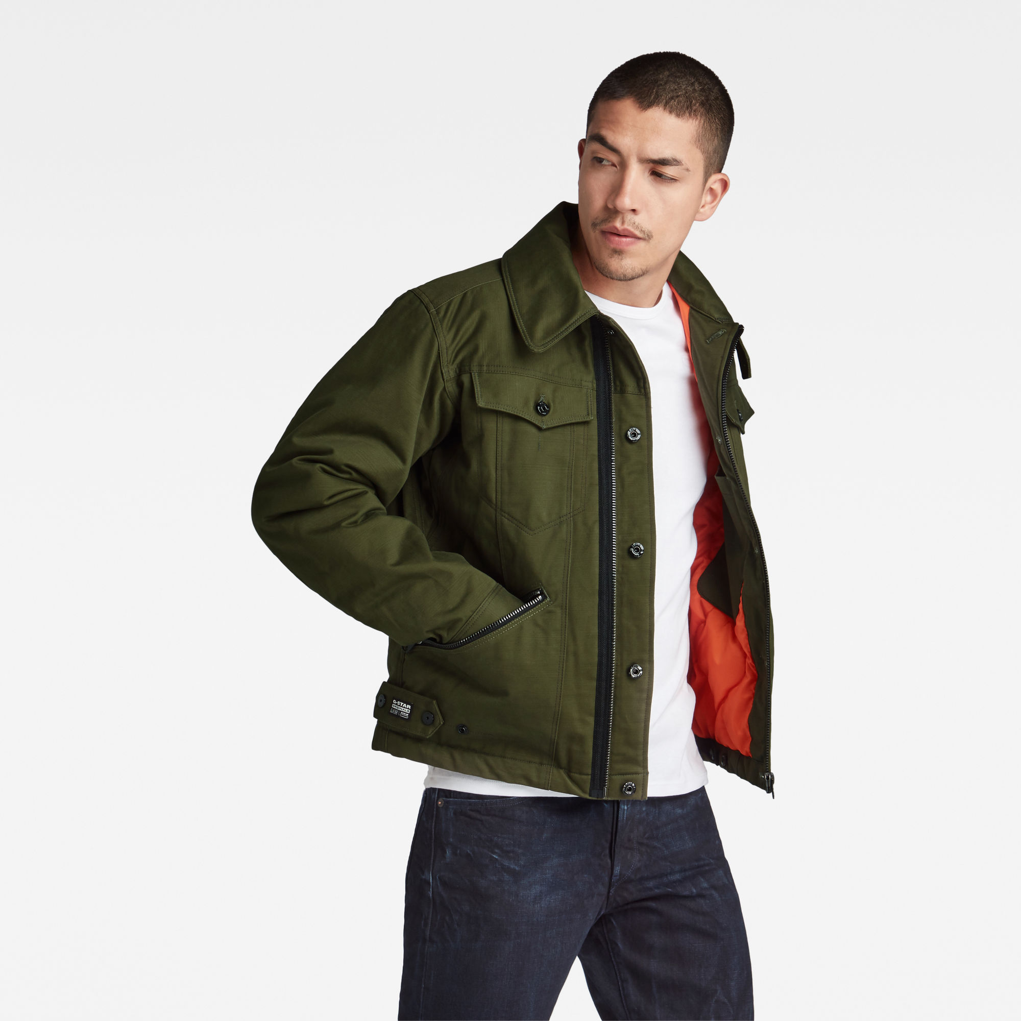 G-Star RAW Heren Flight Combat Padded jack Groen G-Star RAW Heren Flight Combat Padded jack Groen