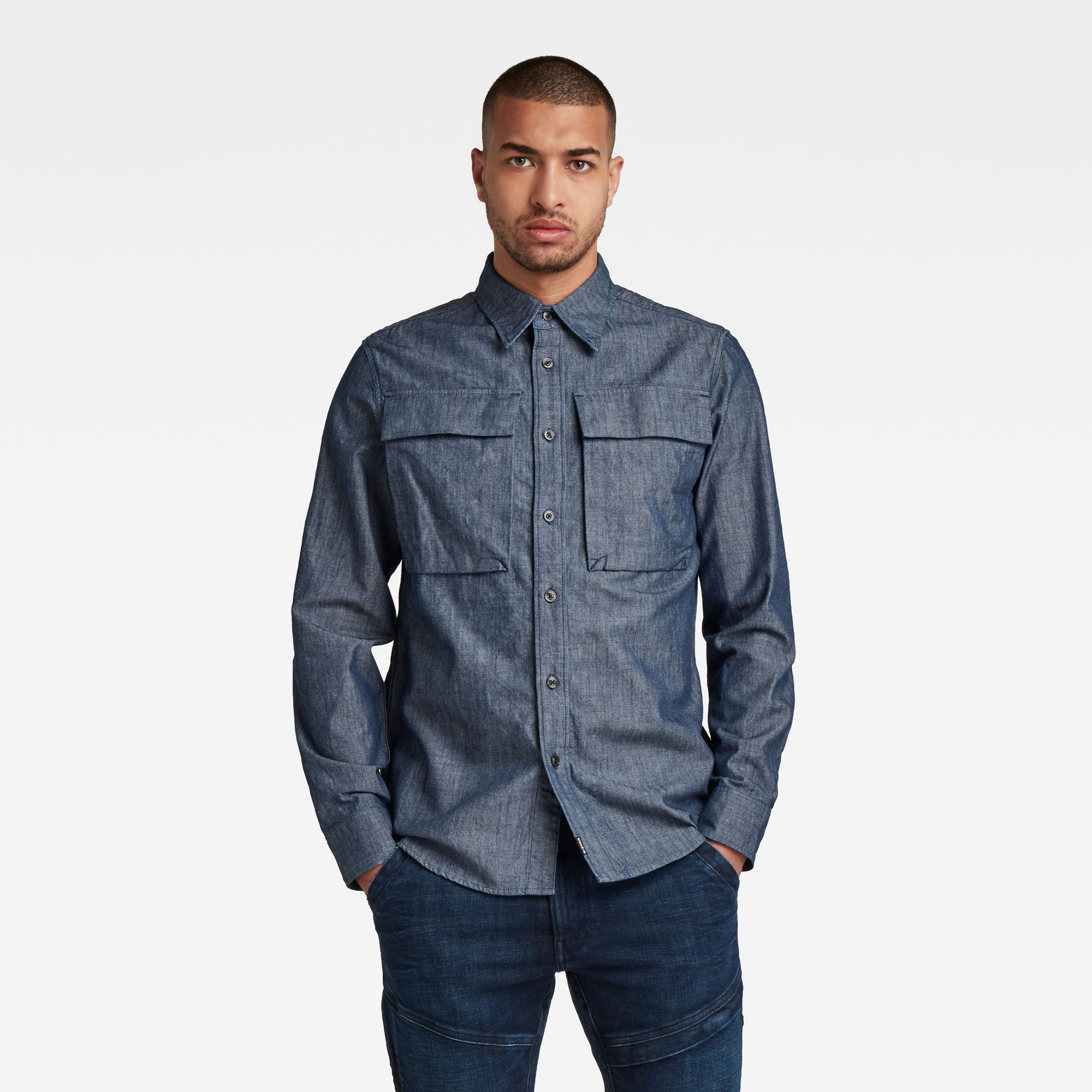 G-Star RAW Heren Navy Seal Regular Shirt Donkerblauw G-Star RAW Heren Navy Seal Regular Shirt Donkerblauw